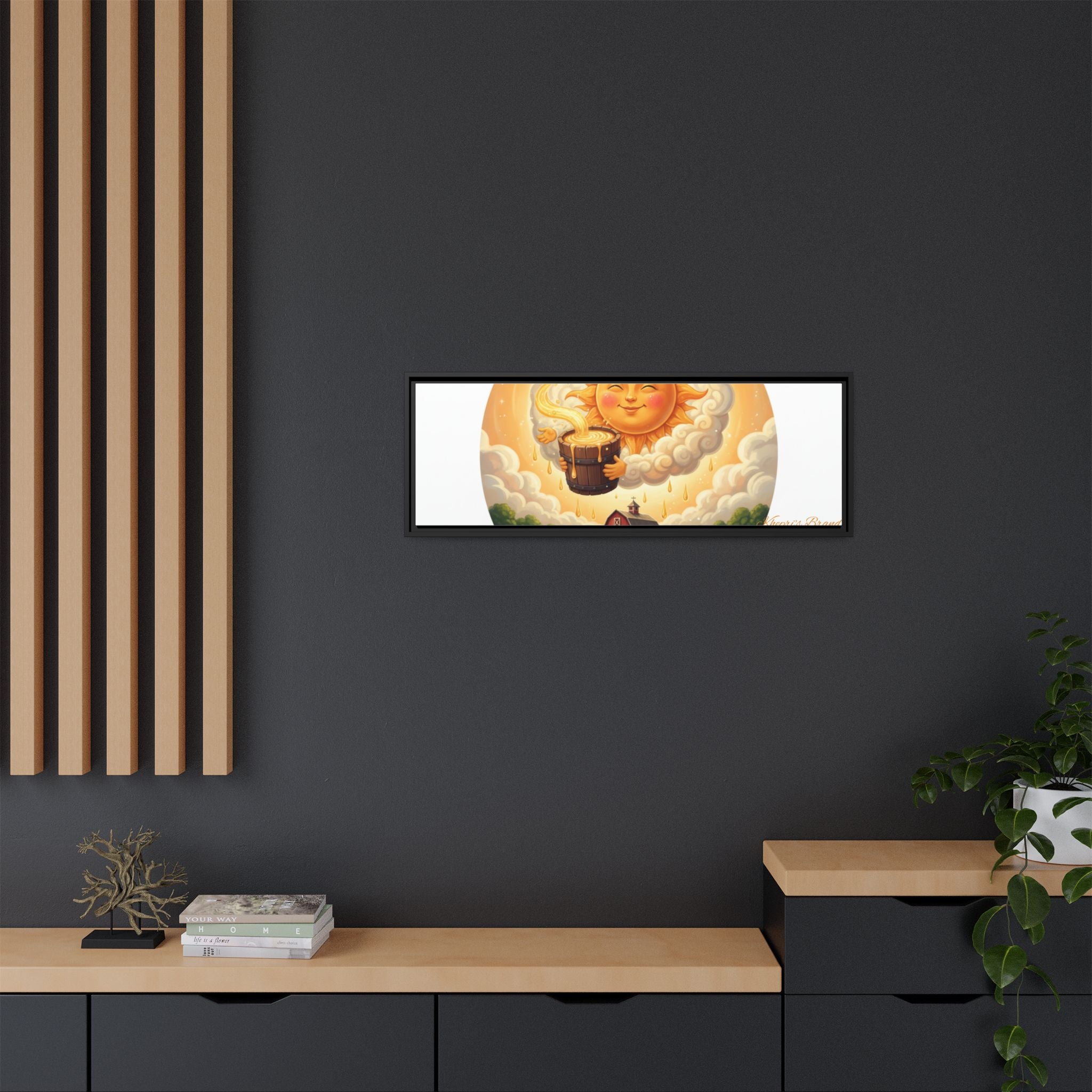 Sun Drip-Framed Matte Picture