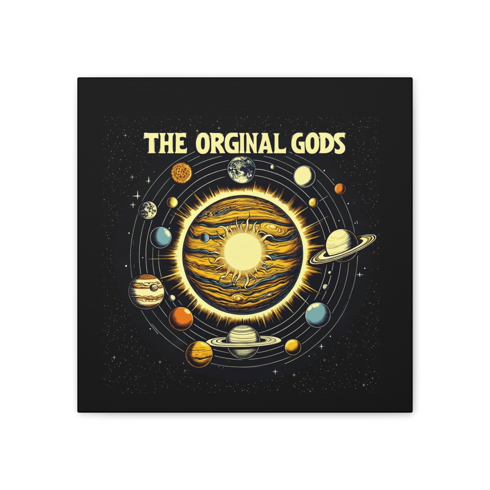 "The Original Gods" Canvas Wall Art — Classic Planetary Picture