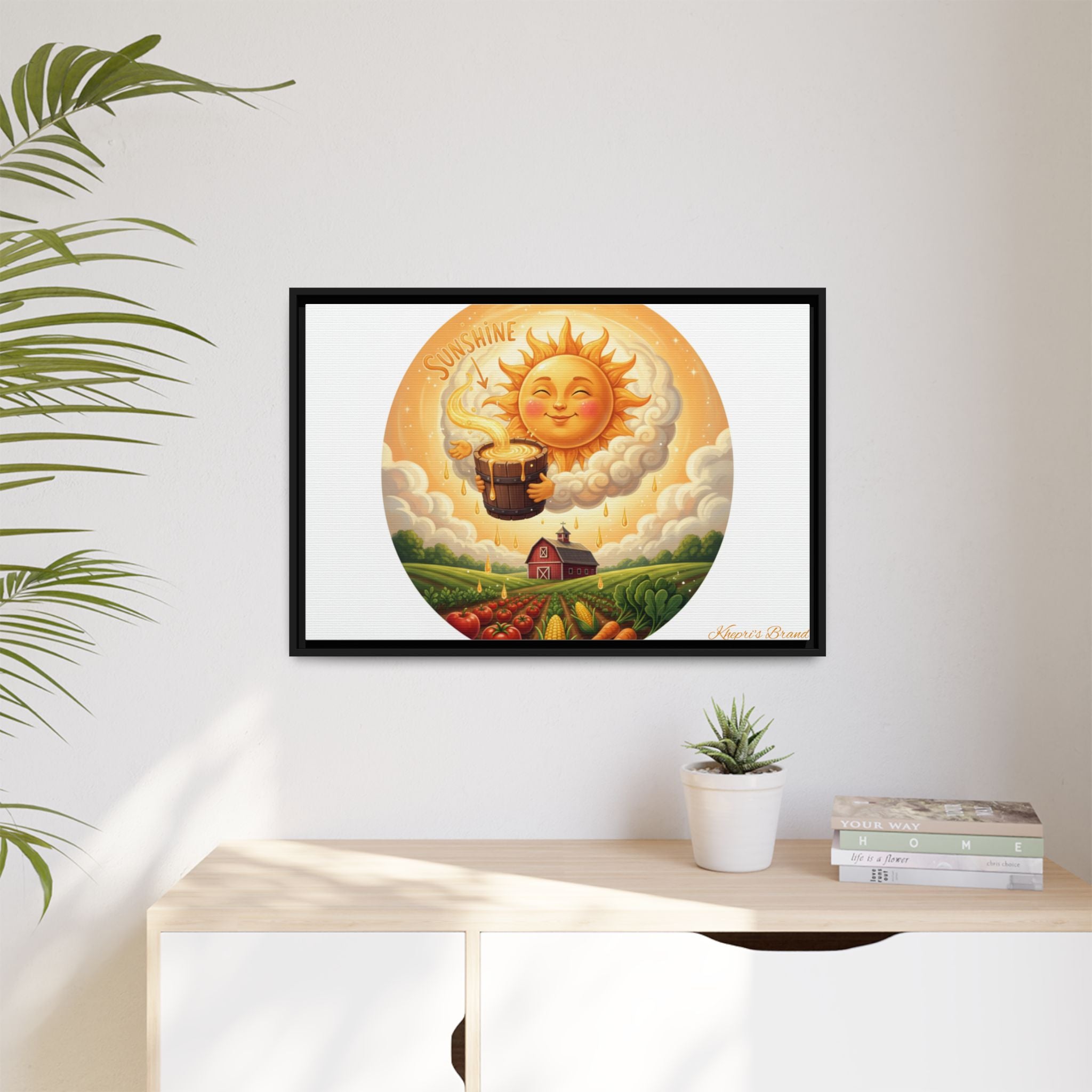 Sun Drip-Framed Matte Picture