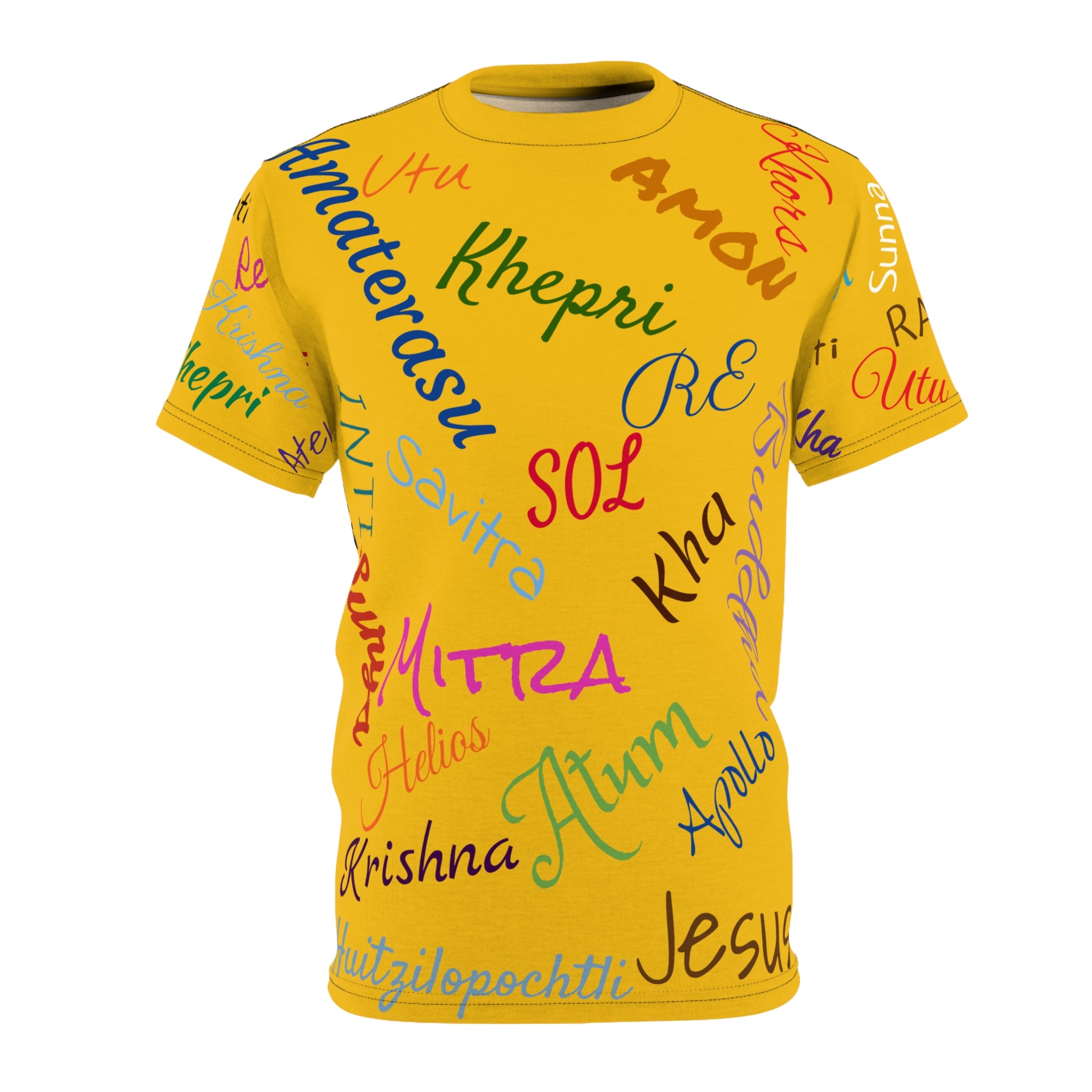 Nombre Del Sol-Gold Unisex Cut & Sew Tee