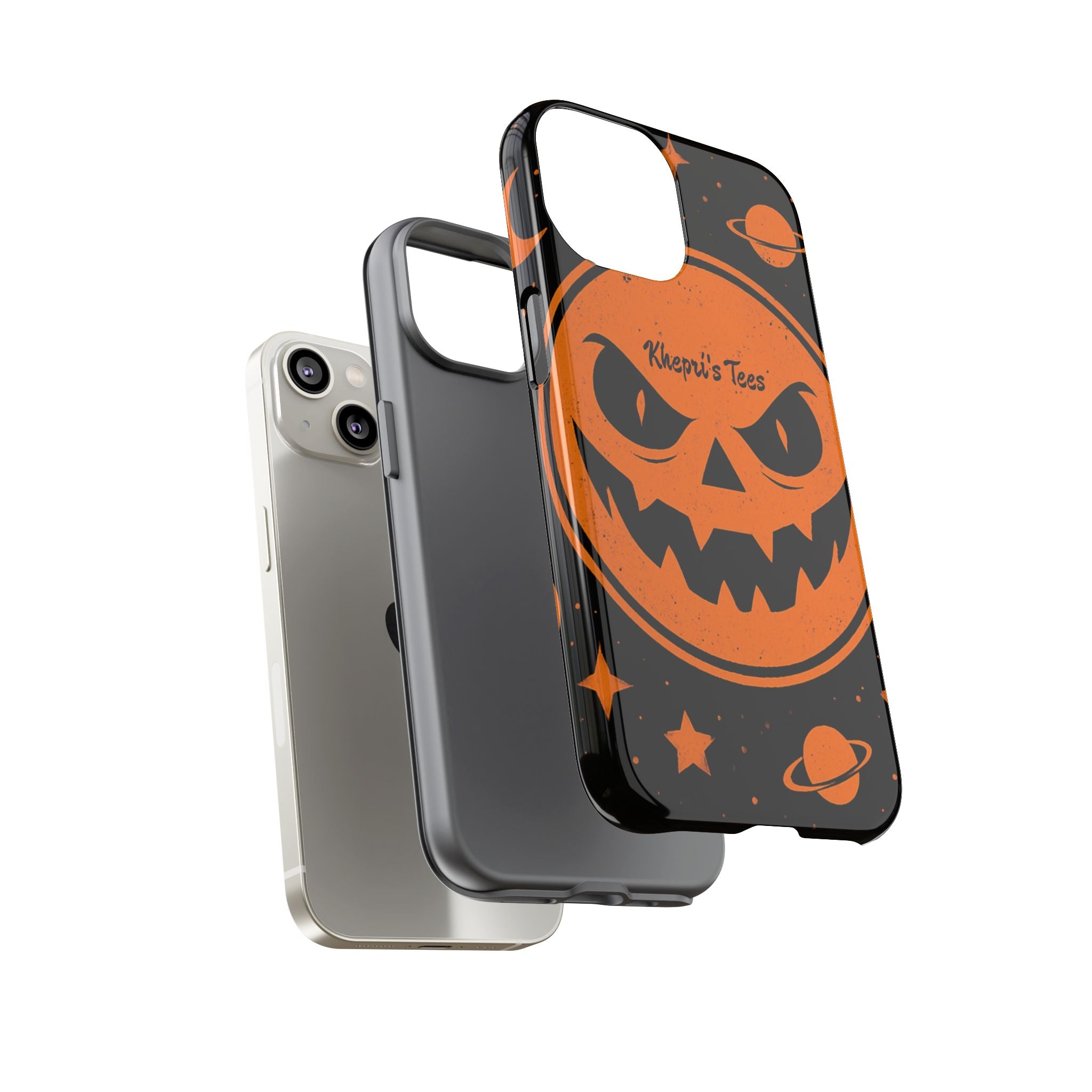 Halloween Phone Case, Spooky Cell Phone Cover, Tough Case for Halloween Lovers, Galaxy Print Phone Accessory, Kids & Adults Gift