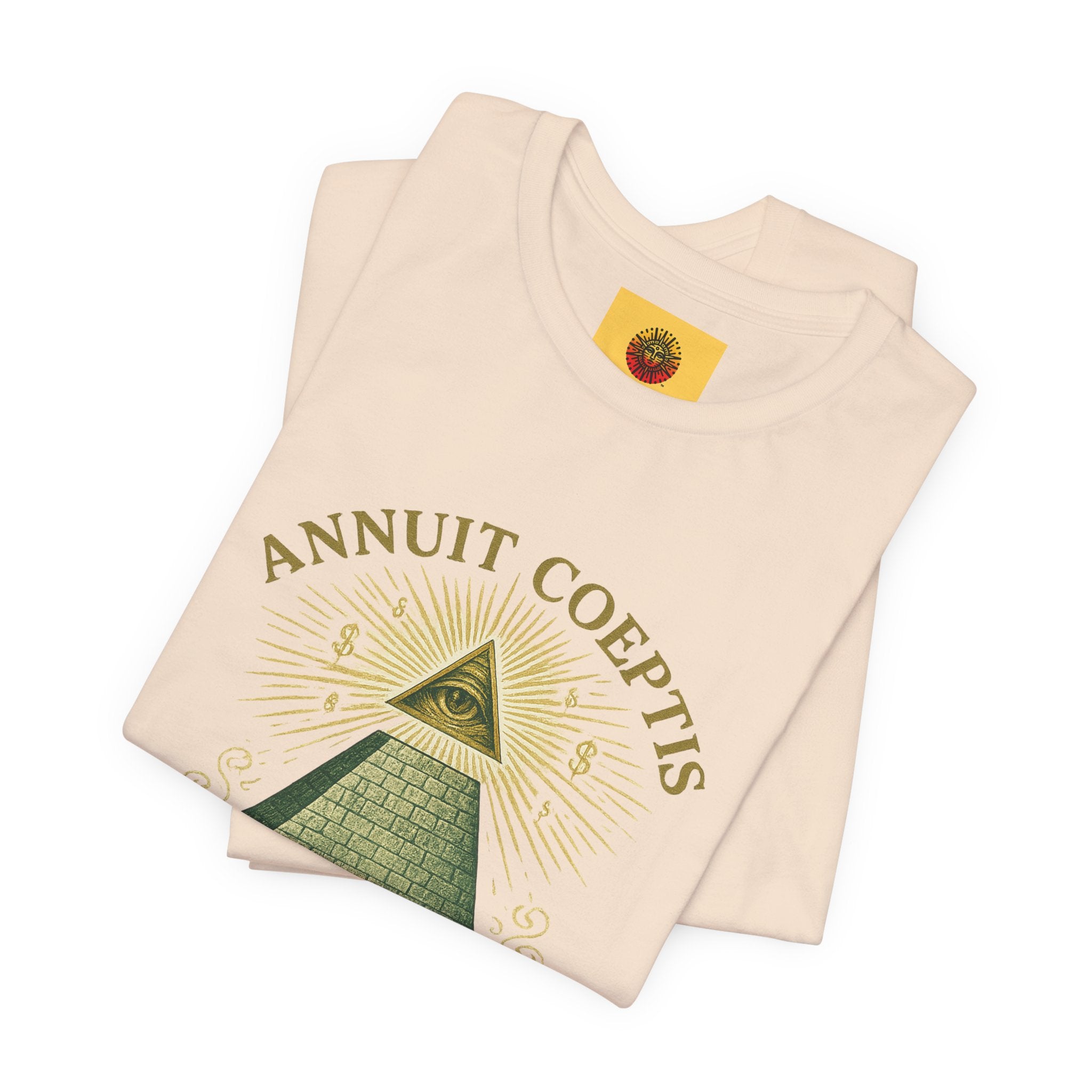 Sun God Money Graphic Tee — Dollar Bill Inspired Design