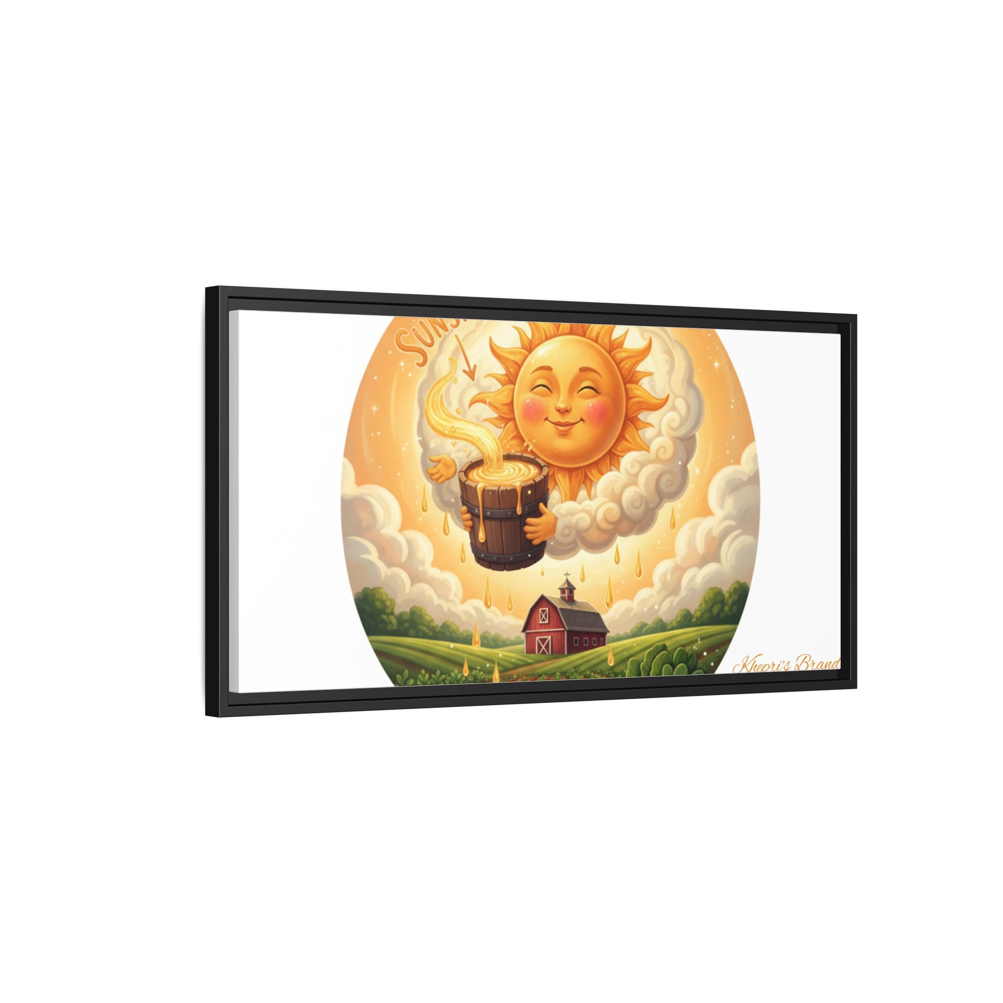 Sun Drip-Framed Matte Picture