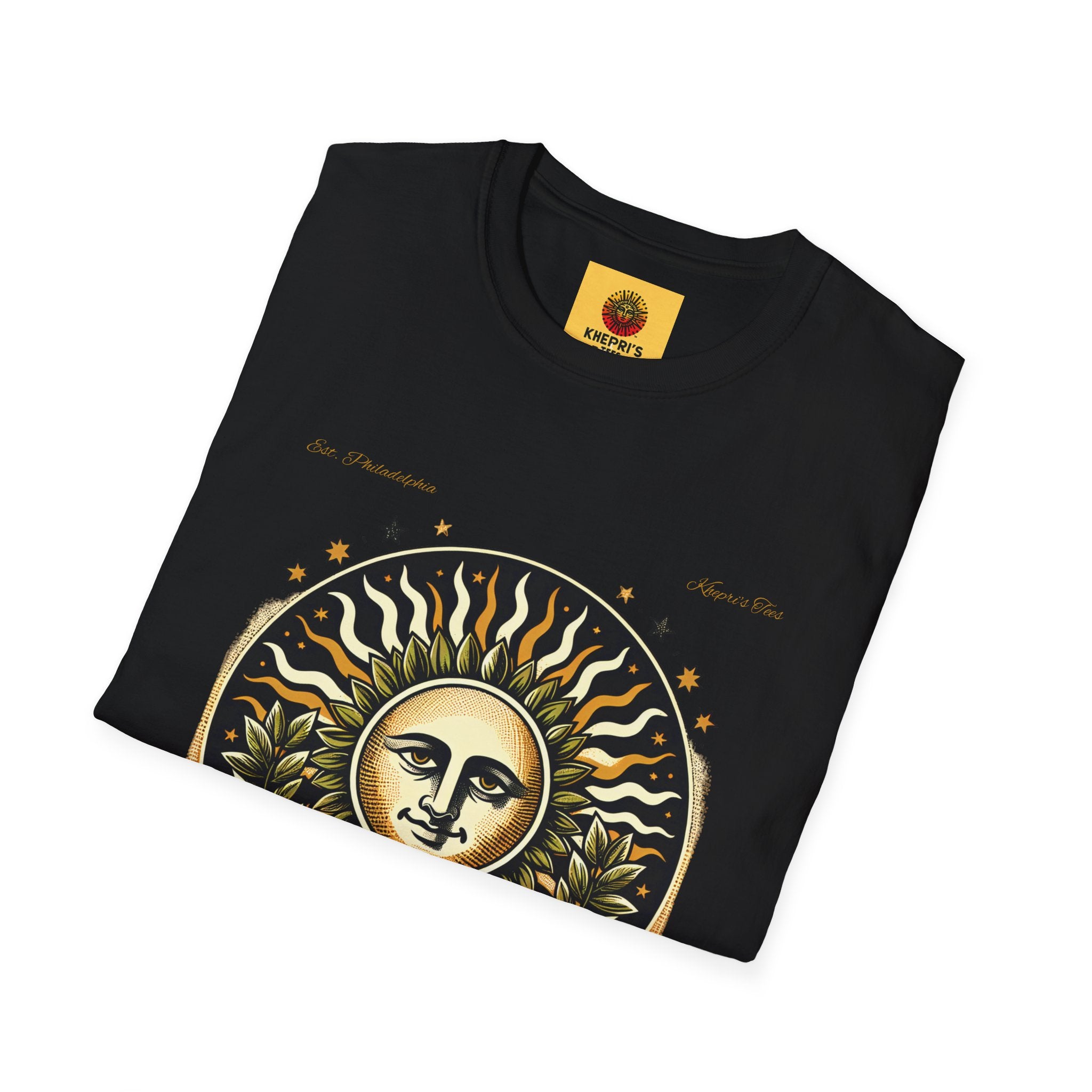 Seizing Sunshine Unisex T-Shirt, Vintage Style Tee, Bohemian Gift, Astrology Apparel, Summer Clothing, Festival Wear