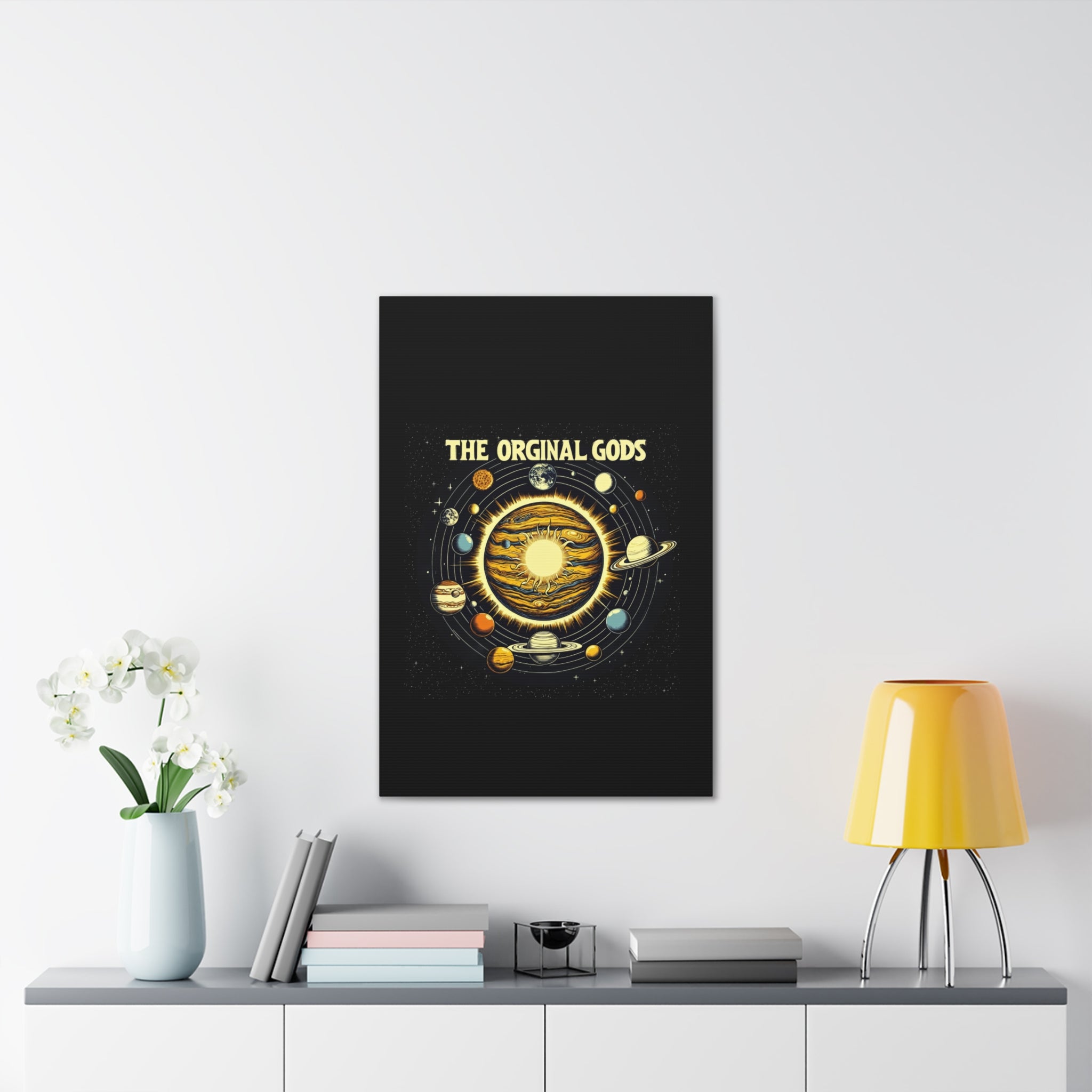 "The Original Gods" Canvas Wall Art — Classic Planetary Picture