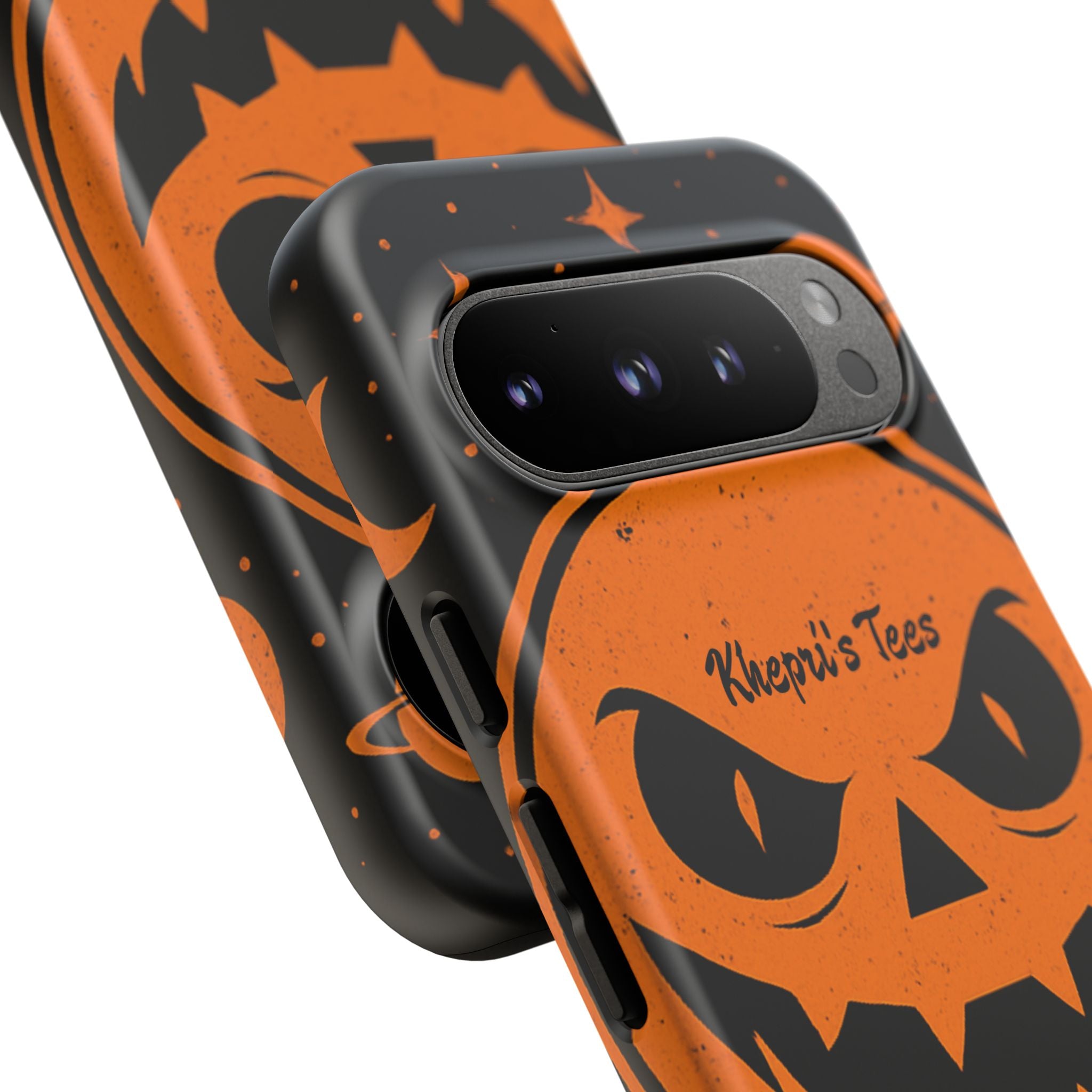Halloween Monster Sun Phone Case, Spooky Cell Phone Cover, Tough Case for Halloween Lovers, Galaxy Print Phone Accessory, Kids & Adults Gift