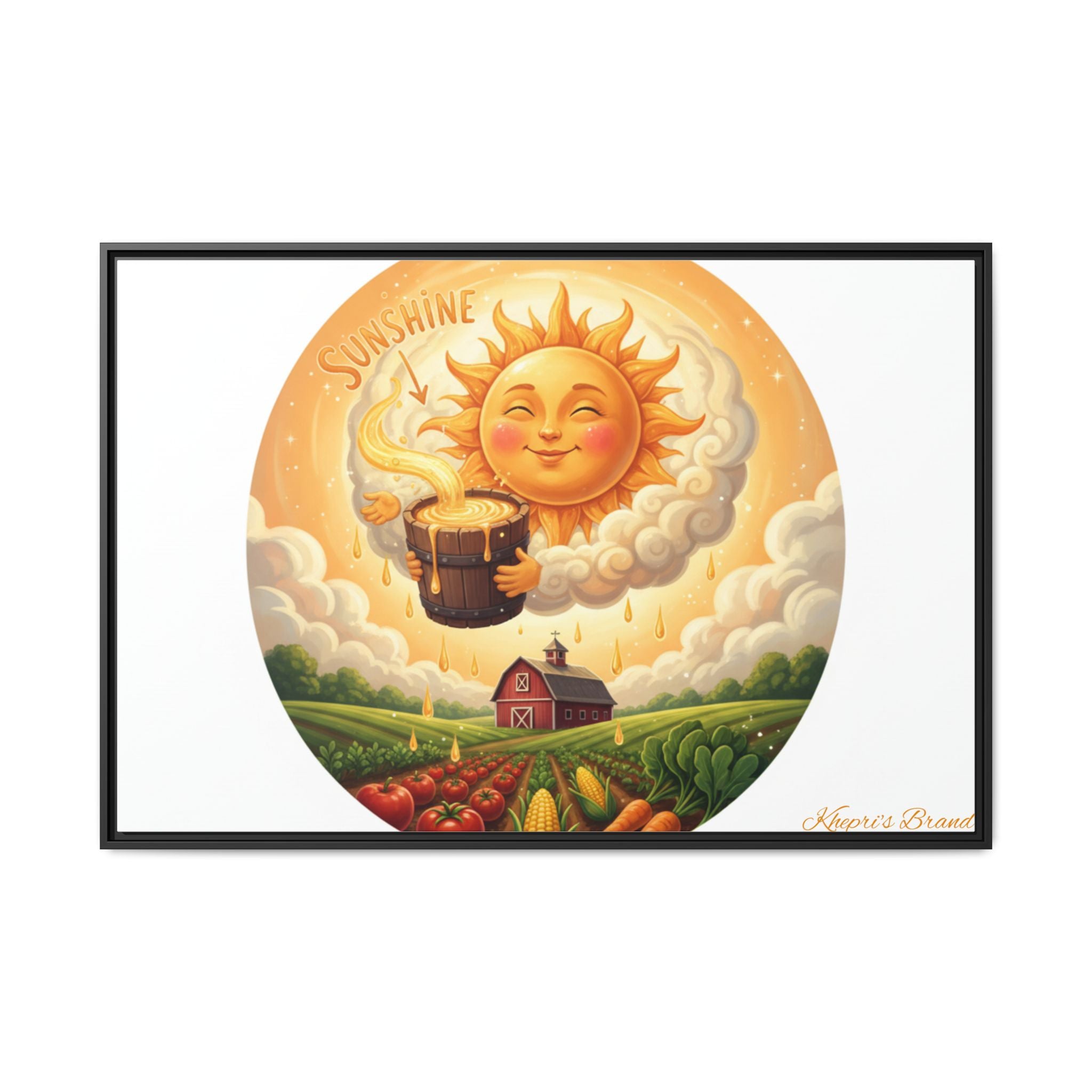 Sun Drip-Framed Matte Picture