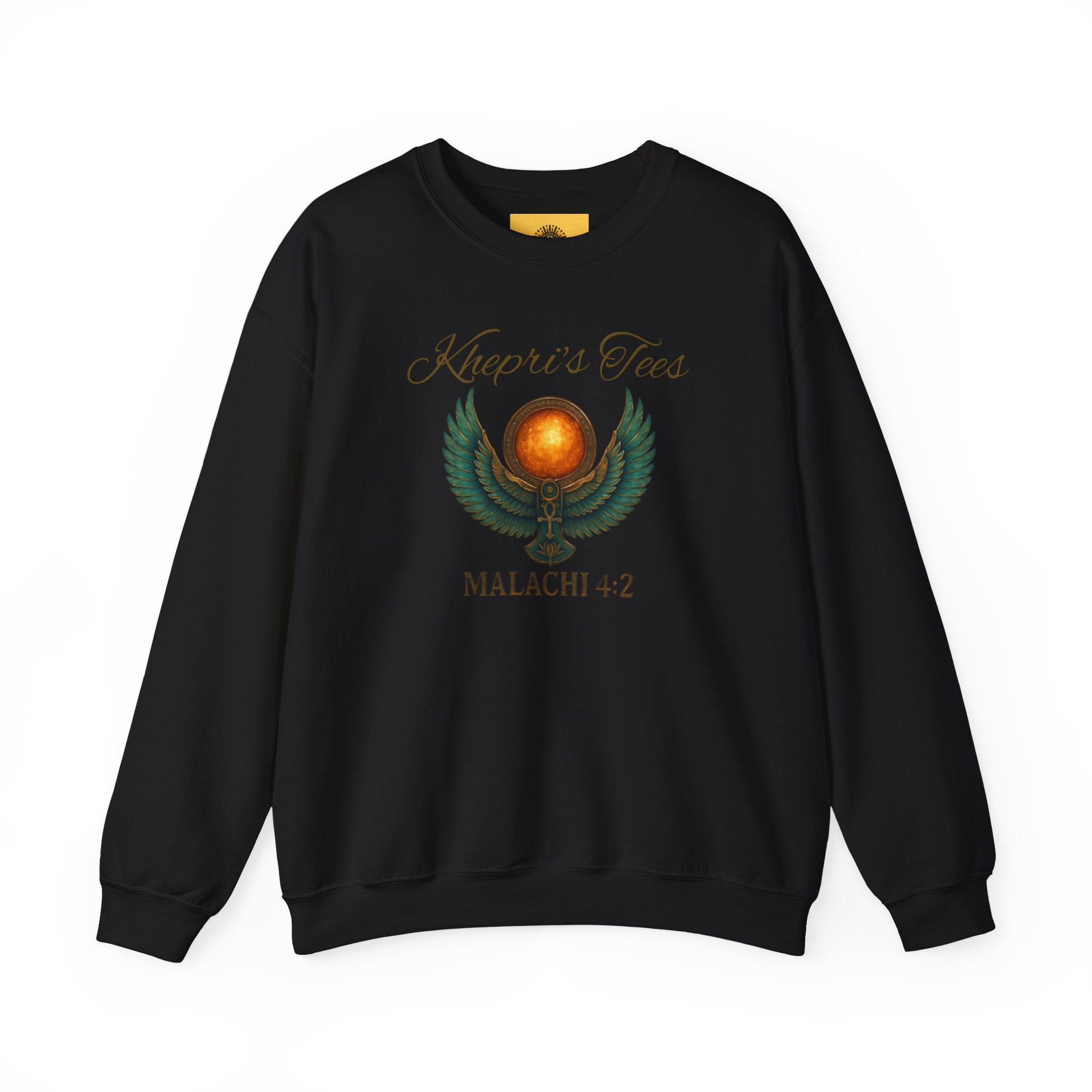 Malachi 4:2 Spiritual Wisdom Crewneck Sweatshirt - Cozy Gift for Faith Lovers, Inspirational Apparel, Versatile Layering, Unique Christian Design