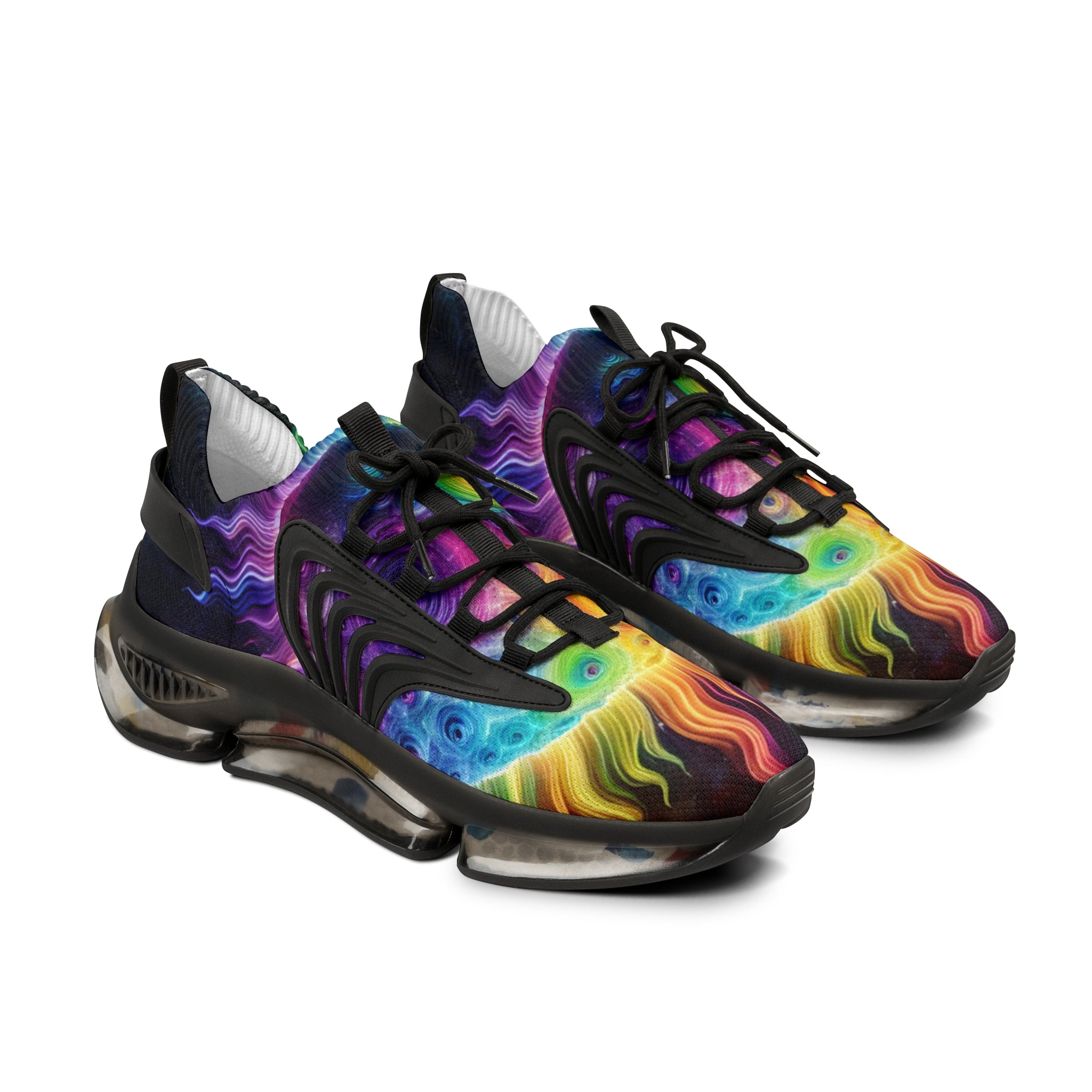 Spectrum- Colorful Athletic Shoes, Trendy Sports Footwear, Unique Gift for Him, Casual Running Shoes, Festival Ready