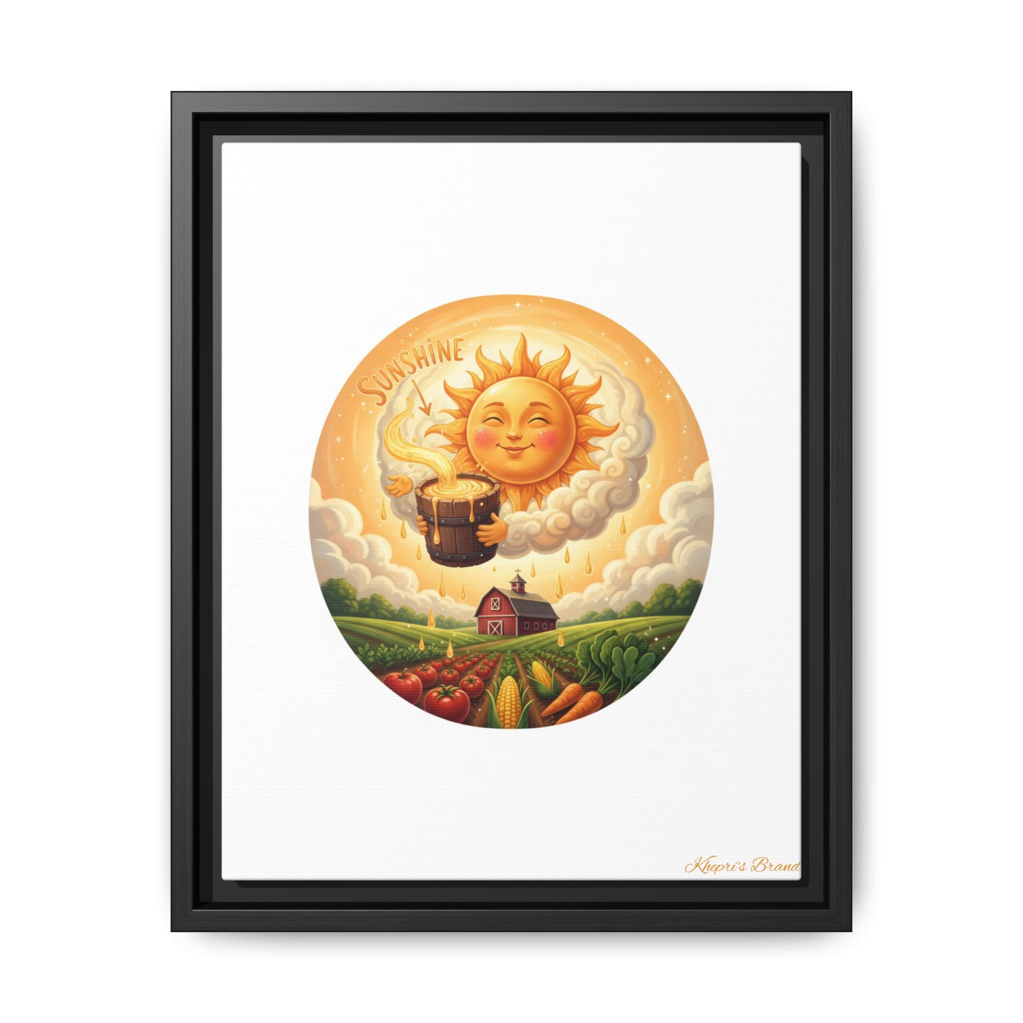 Sun Drip-Framed Matte Picture