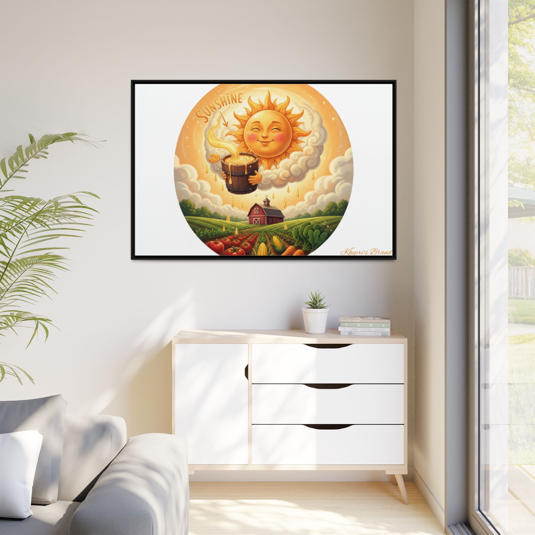Sun Drip-Framed Matte Picture