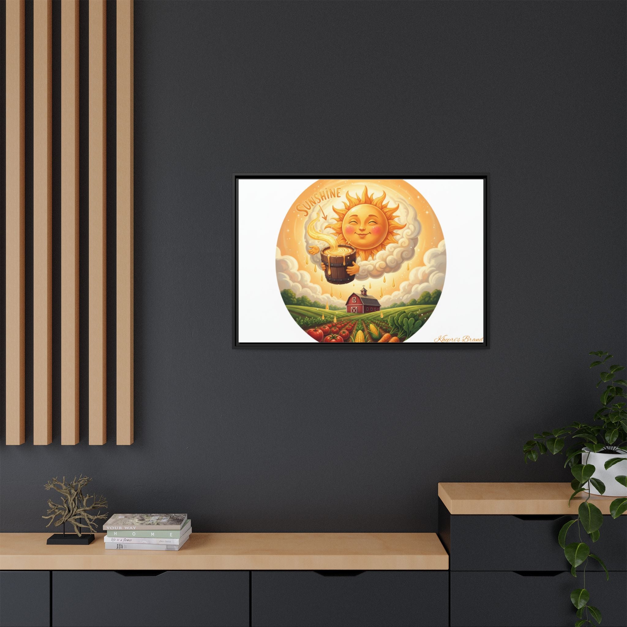 Sun Drip-Framed Matte Picture