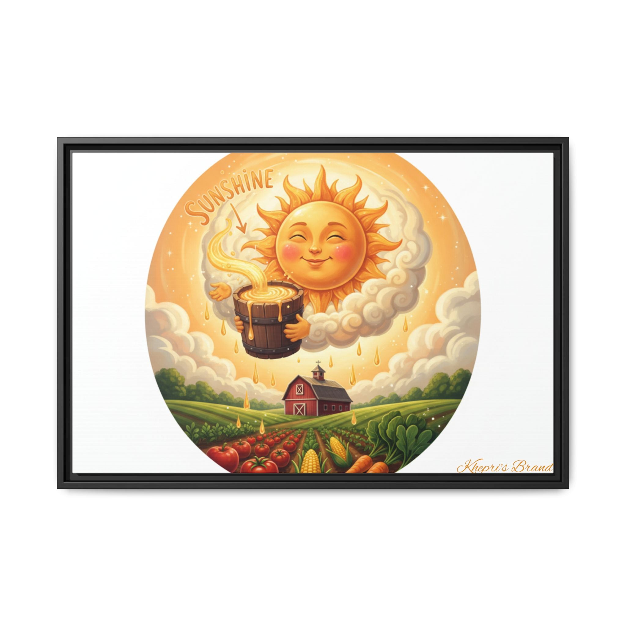 Sun Drip-Framed Matte Picture