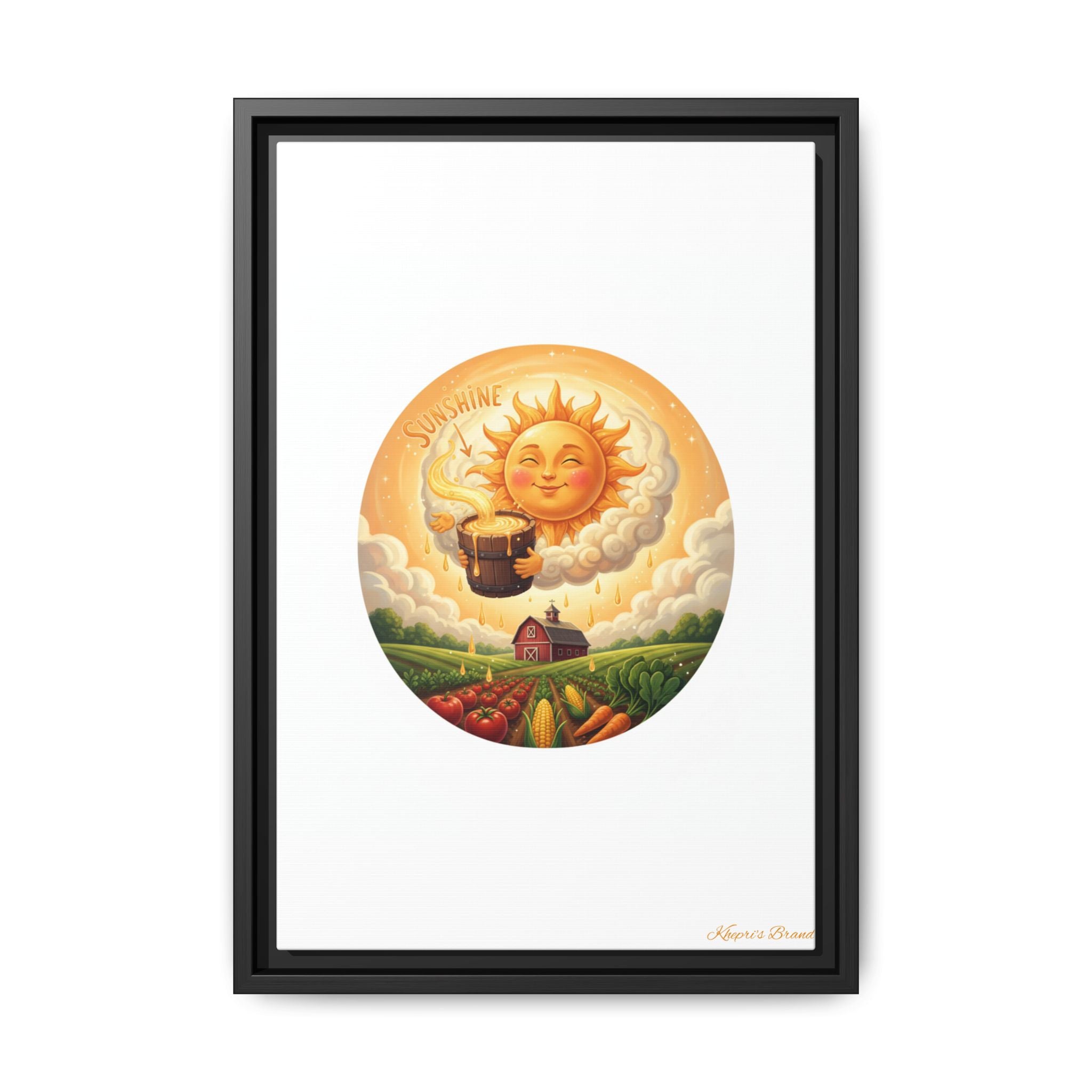 Sun Drip-Framed Matte Picture