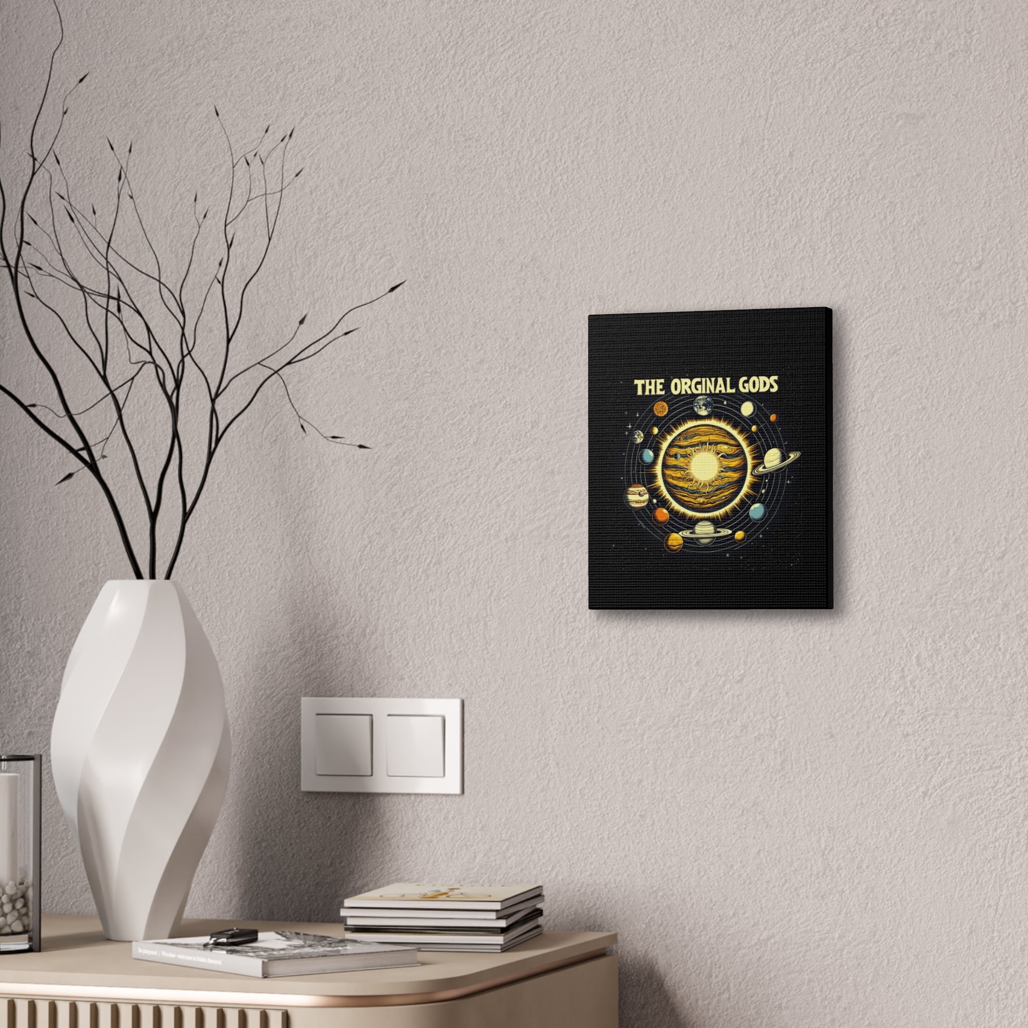 "The Original Gods" Canvas Wall Art — Classic Planetary Picture