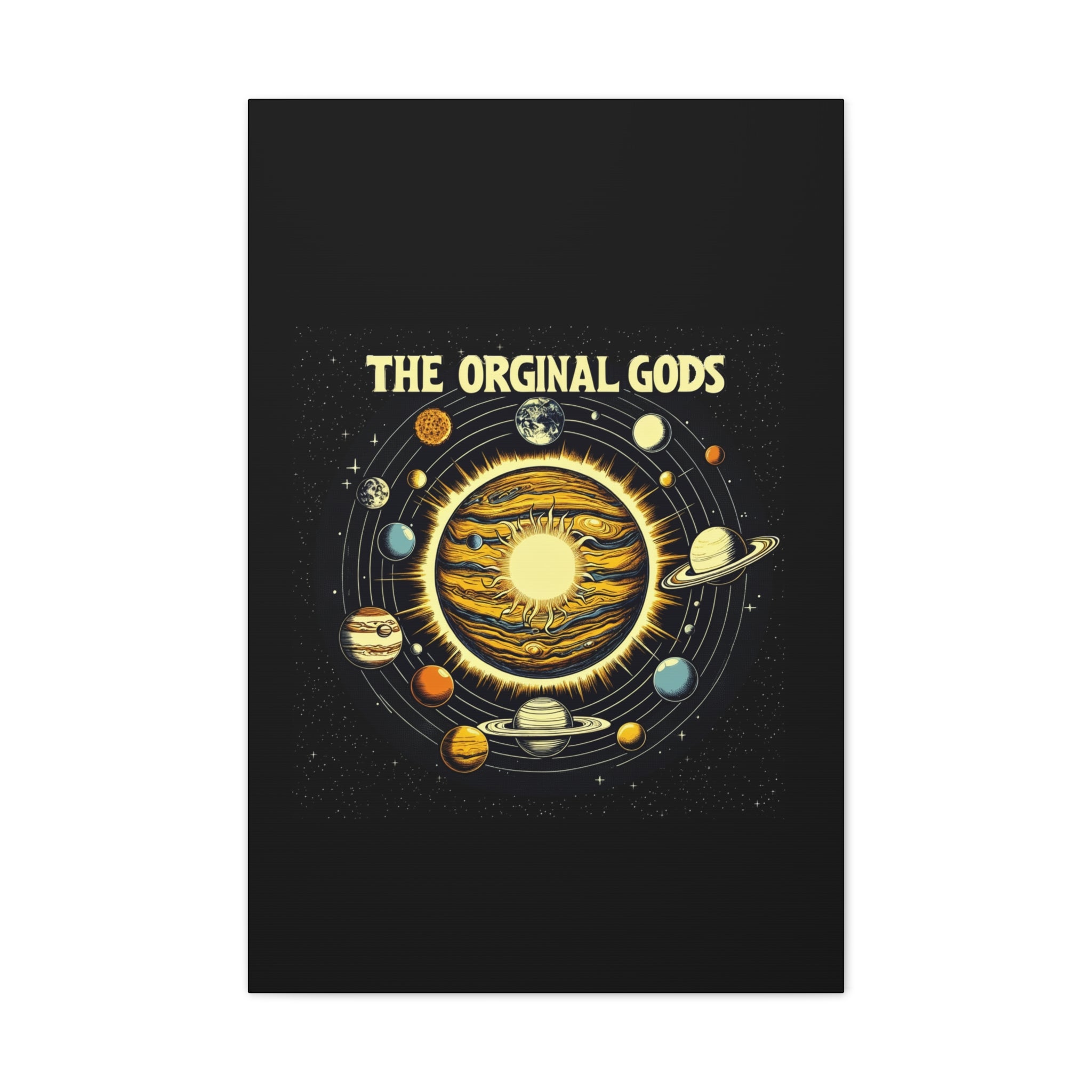 "The Original Gods" Canvas Wall Art — Classic Planetary Picture
