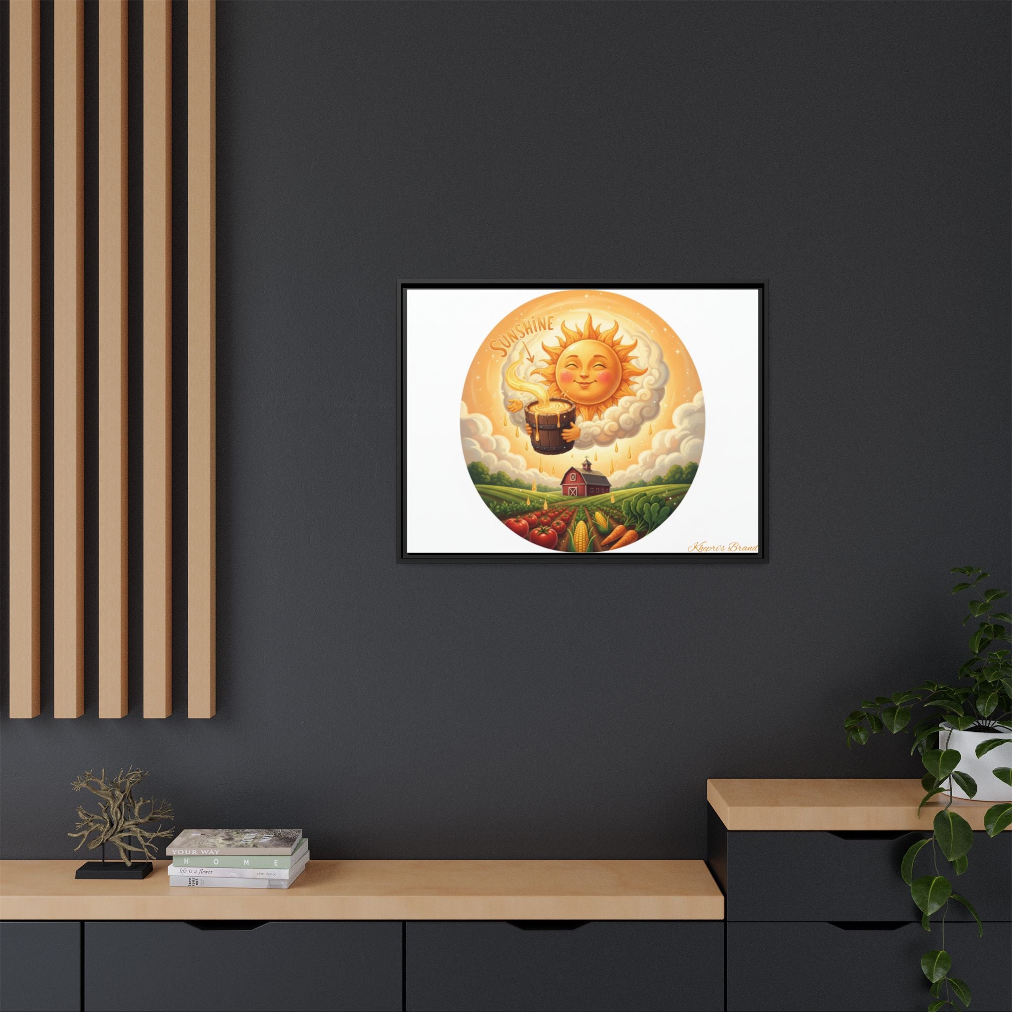 Sun Drip-Framed Matte Picture