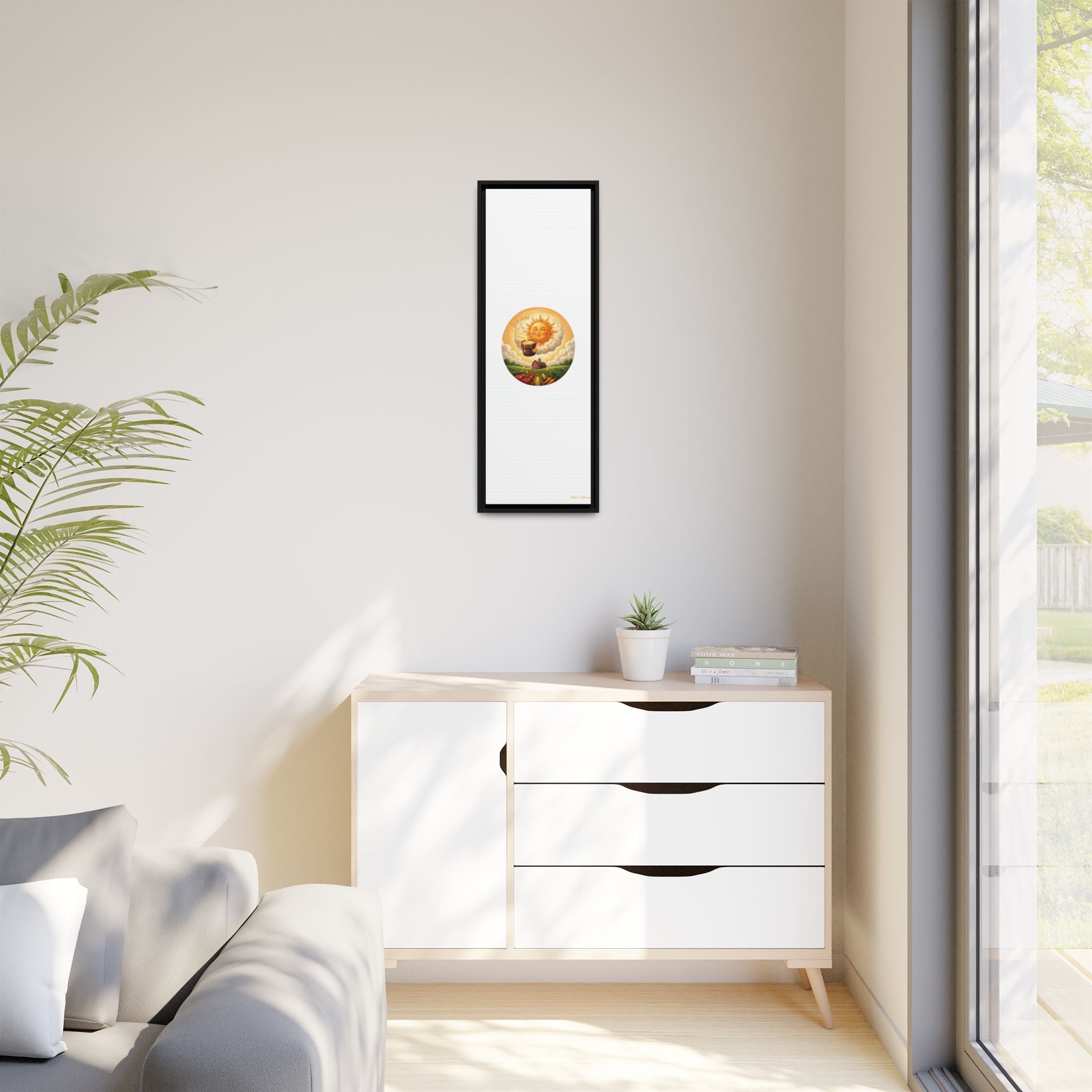 Sun Drip-Framed Matte Picture