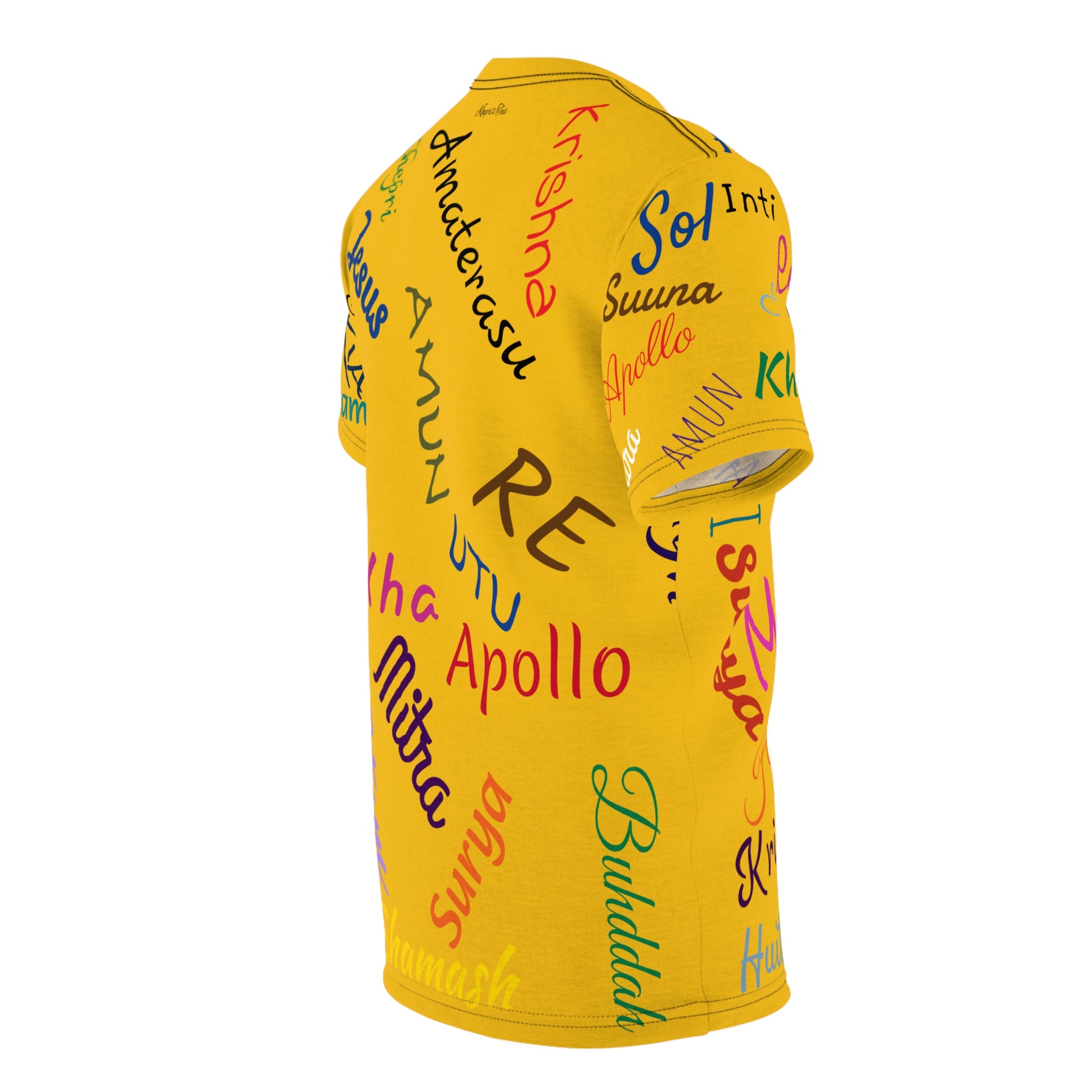 Nombre Del Sol-Gold Unisex Cut & Sew Tee