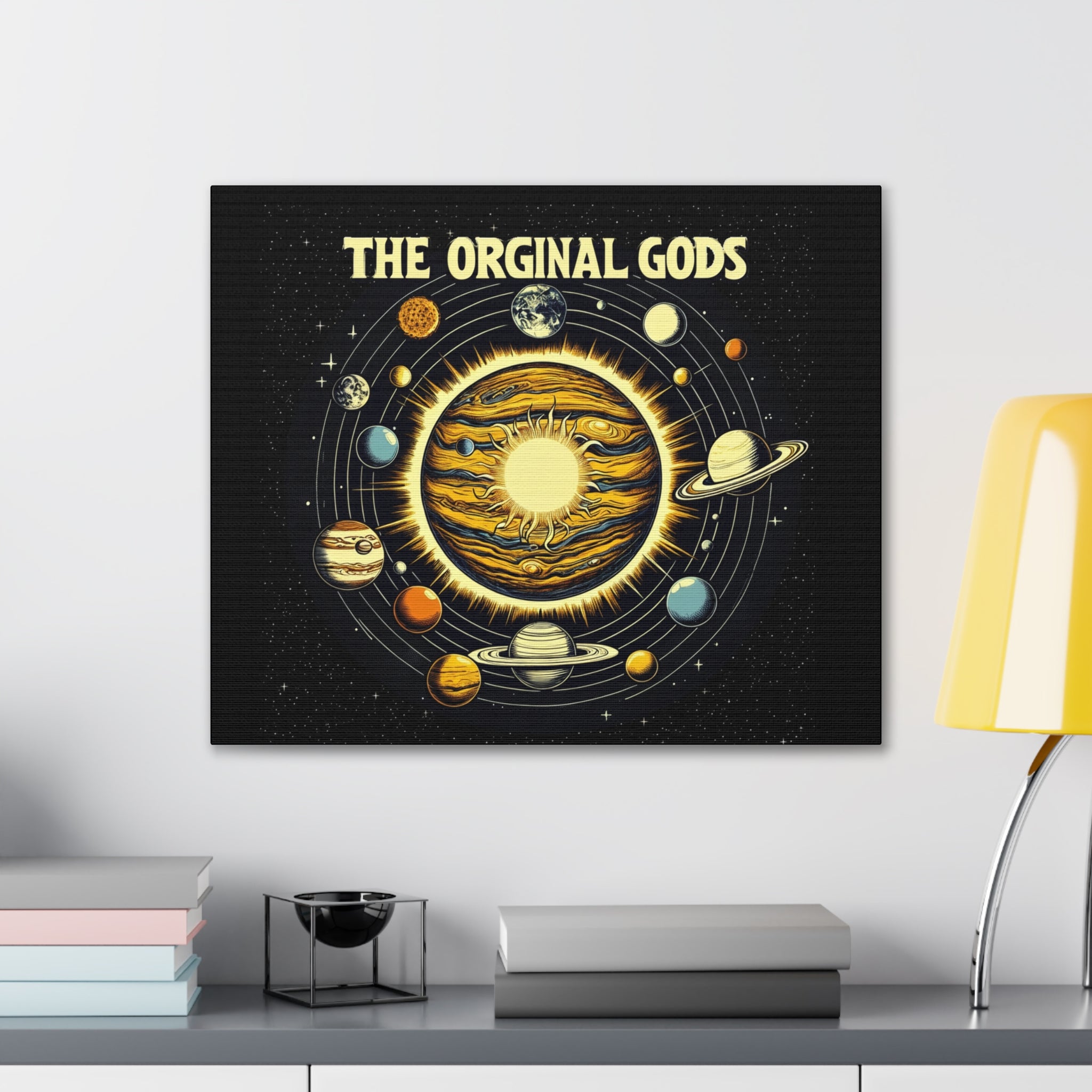 "The Original Gods" Canvas Wall Art — Classic Planetary Picture