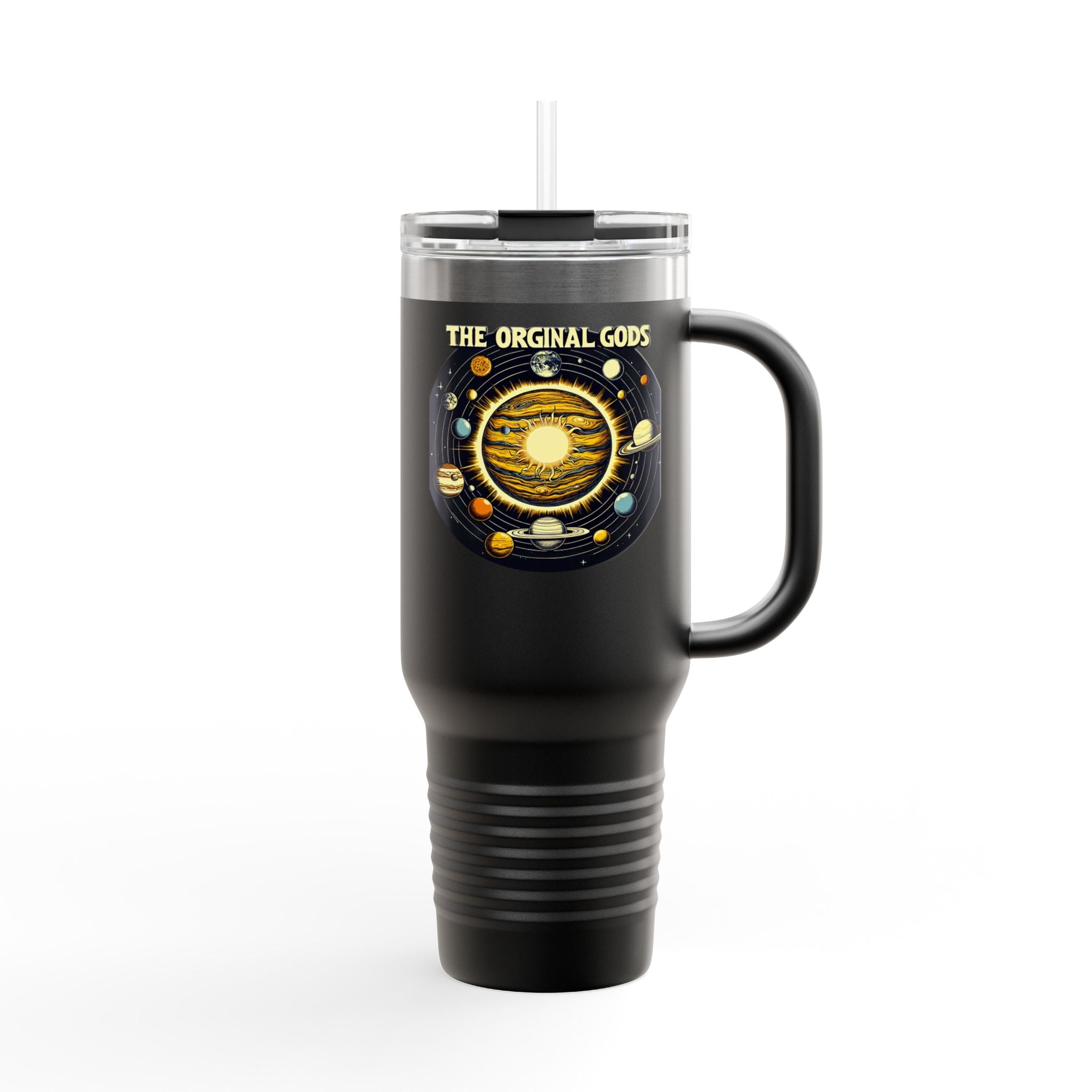 "The Original Gods" 40oz Insulated Travel Mug —Solar System Design