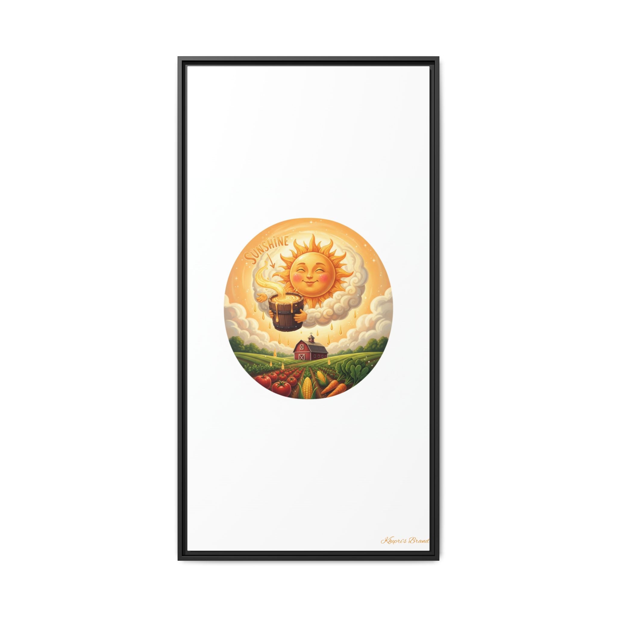 Sun Drip-Framed Matte Picture