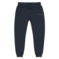 Cozy Unisex Fleece Sweatpants with Embroidery, Perfect for Lounging, Outdoor Activities, Gift for Him/Her, Personalized Relaxation Wear