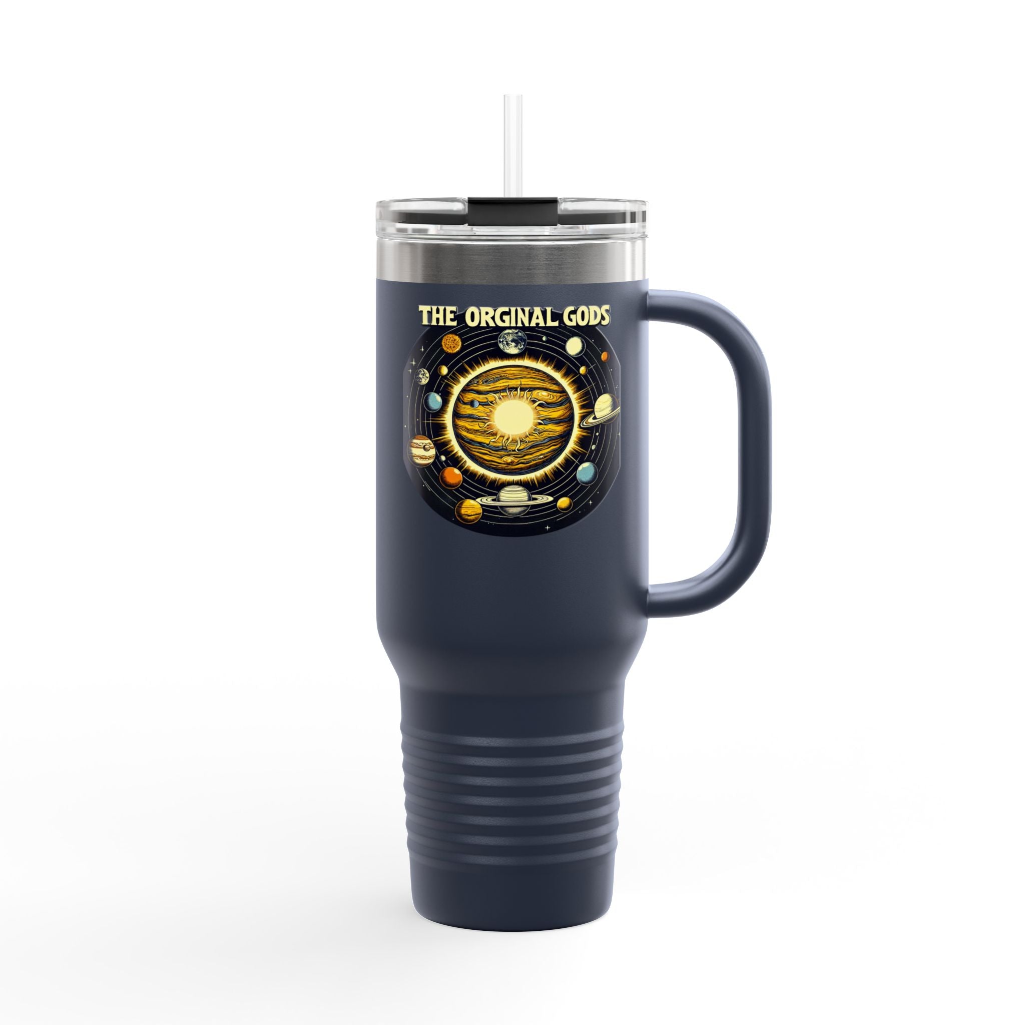 "The Original Gods" 40oz Insulated Travel Mug —Solar System Design