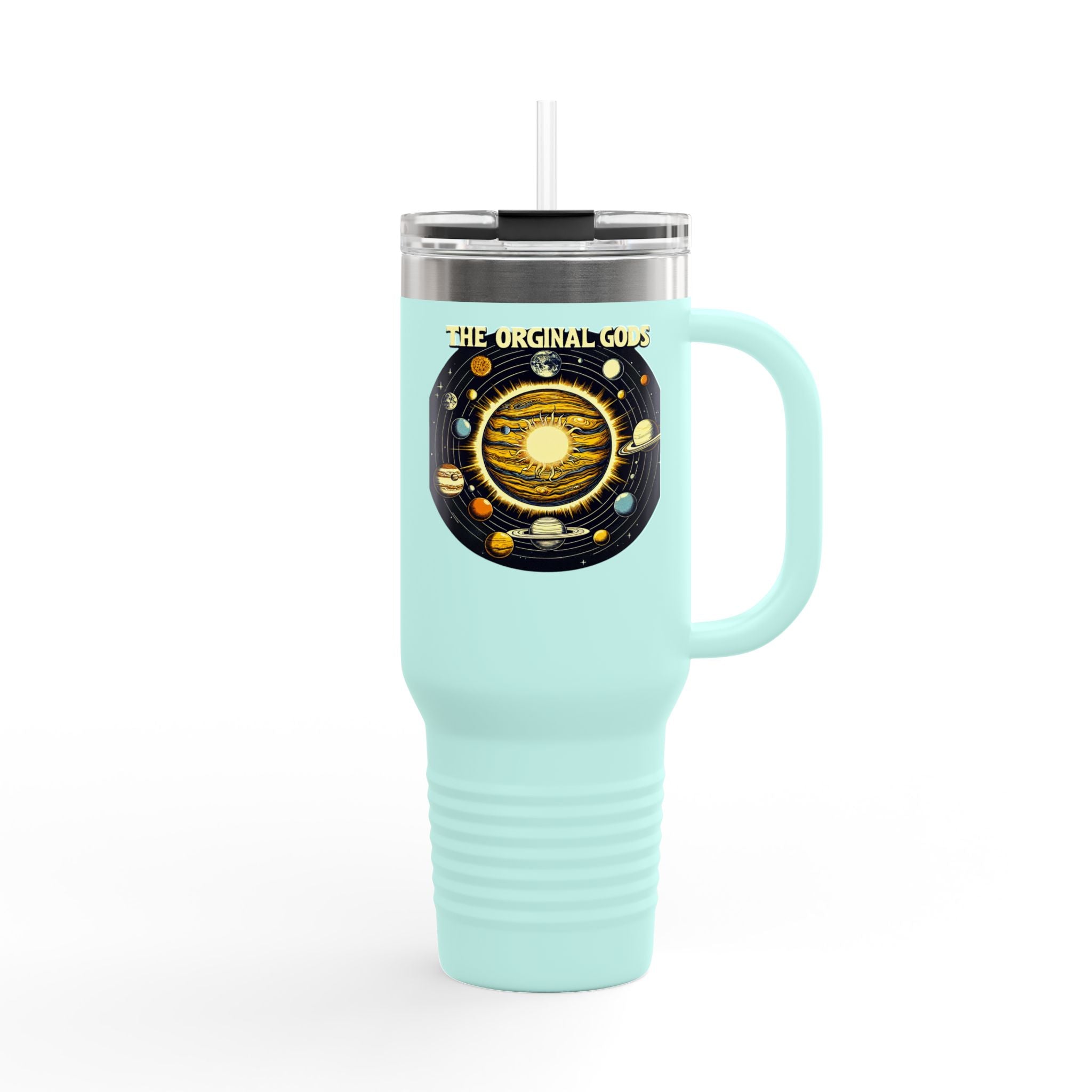 "The Original Gods" 40oz Insulated Travel Mug —Solar System Design