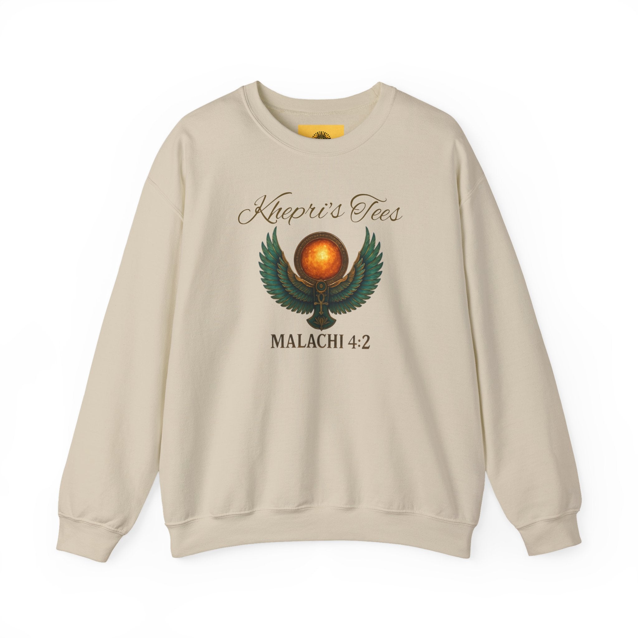 Malachi 4:2 Spiritual Wisdom Crewneck Sweatshirt - Cozy Gift for Faith Lovers, Inspirational Apparel, Versatile Layering, Unique Christian Design