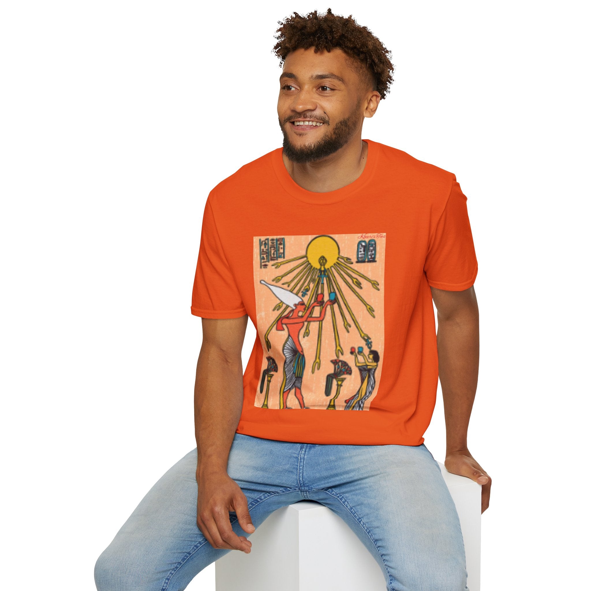 Ahken's Aten Sun Disc T-Shirt — Ahkenaten Pharaoh Solar Creator Tribute
