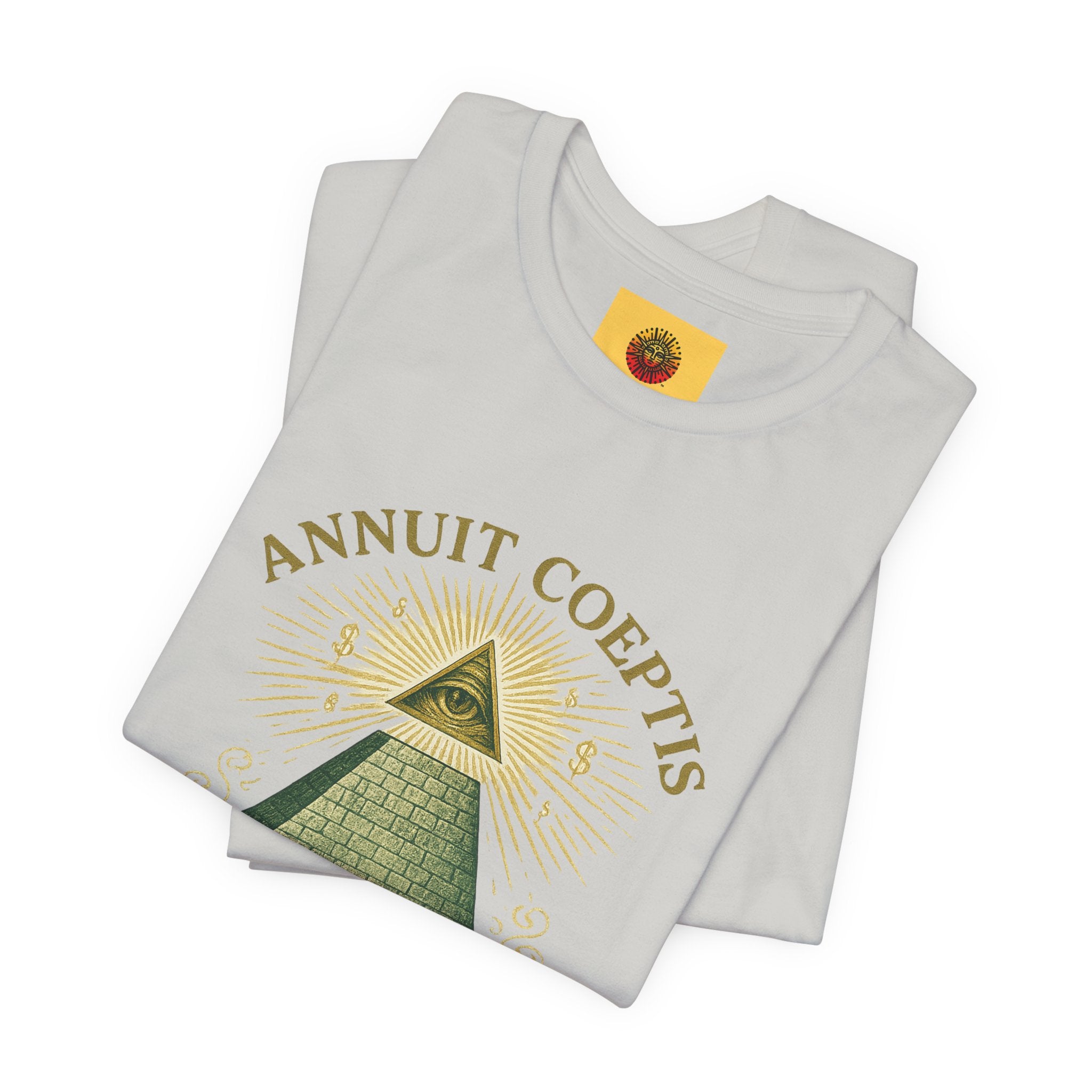 Sun God Money Graphic Tee — Dollar Bill Inspired Design