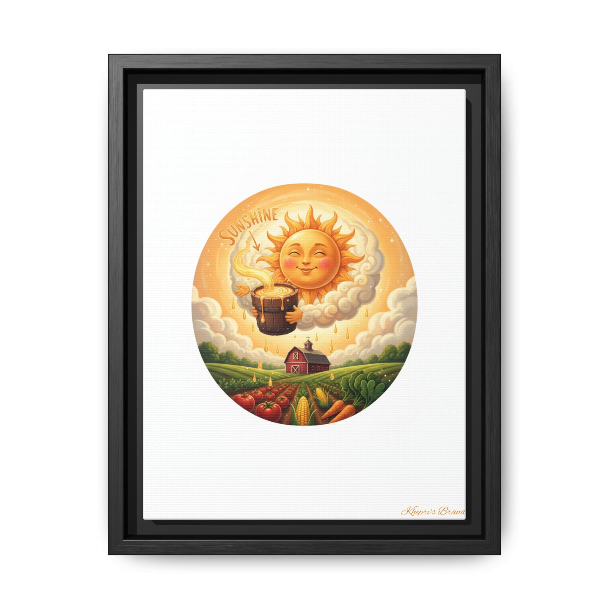 Sun Drip-Framed Matte Picture
