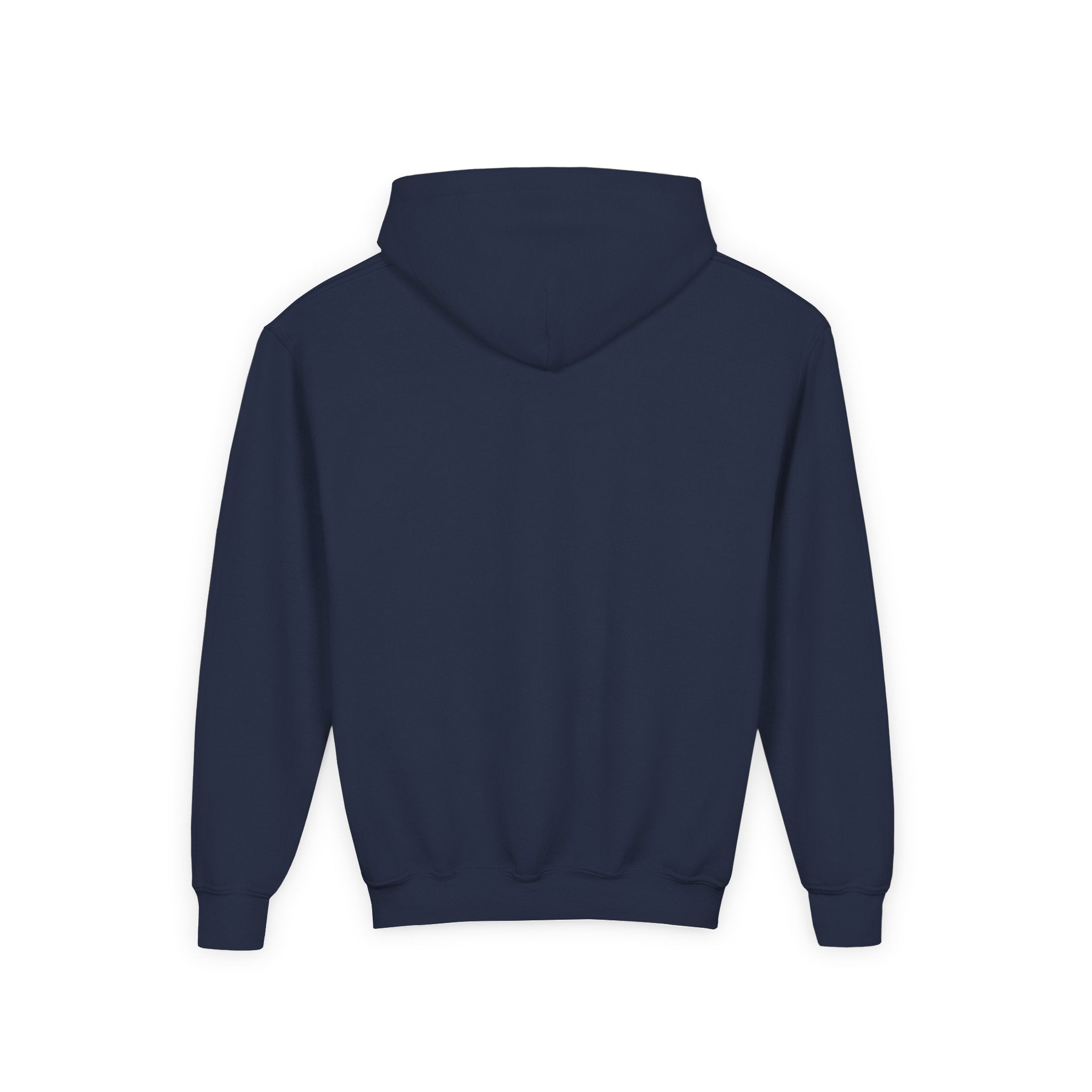Youth Hoodie — Small Black Solar System Crest Chest Logo, Kids  Graphic Pullover