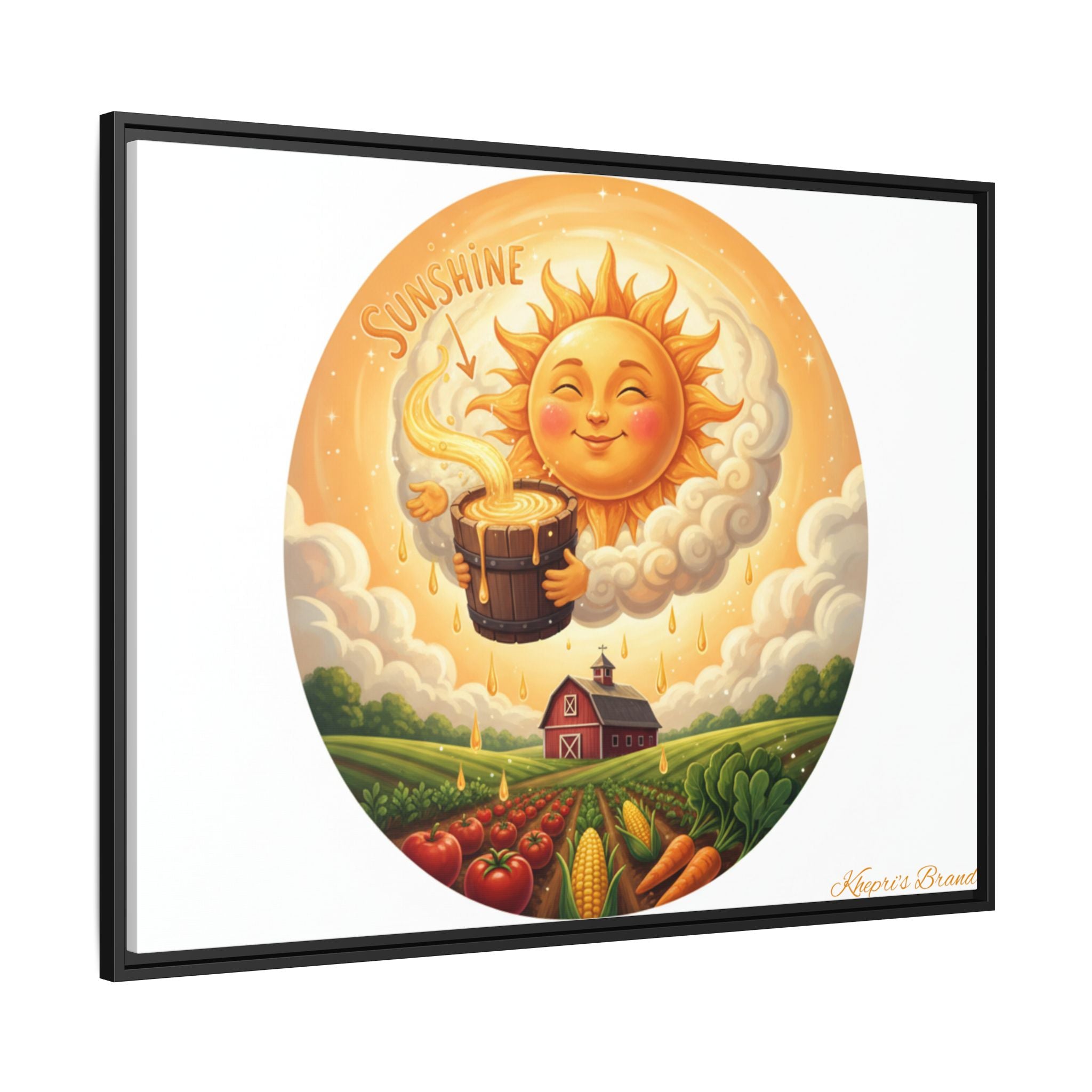 Sun Drip-Framed Matte Picture
