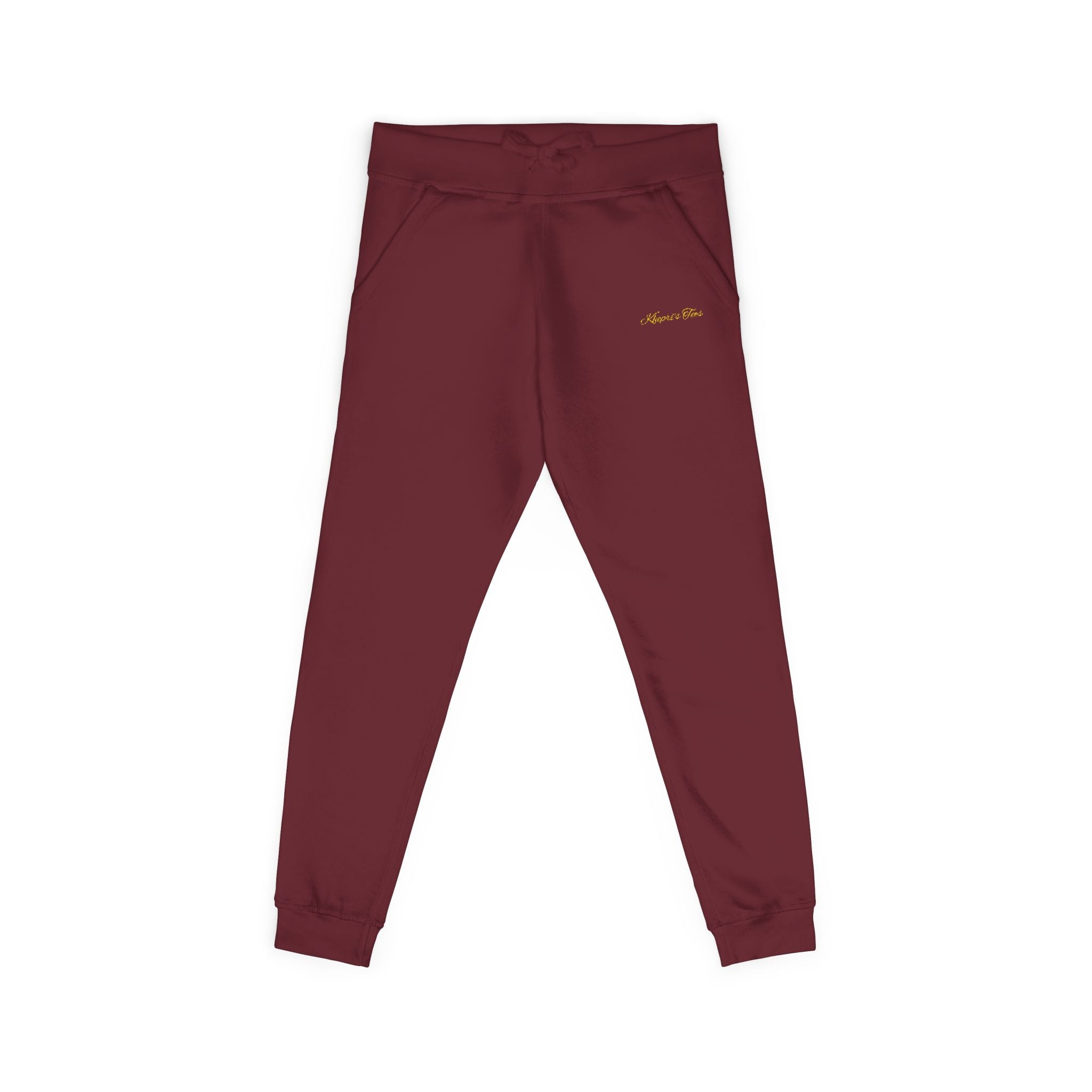 Cozy Unisex Fleece Sweatpants with Embroidery, Perfect for Lounging, Outdoor Activities, Gift for Him/Her, Personalized Relaxation Wear