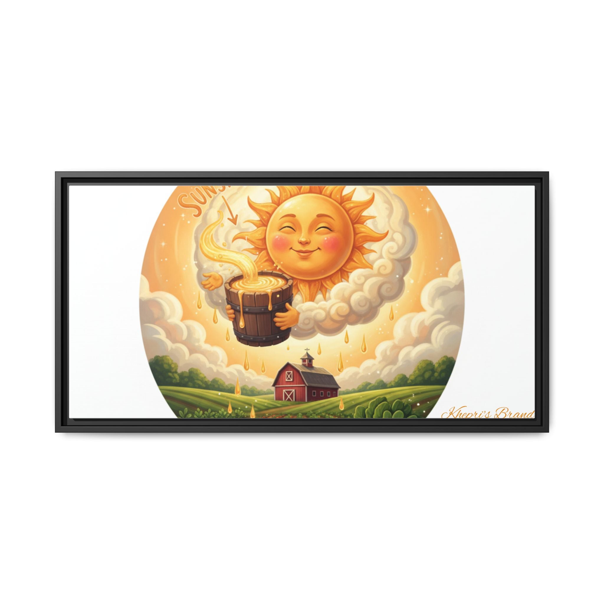 Sun Drip-Framed Matte Picture