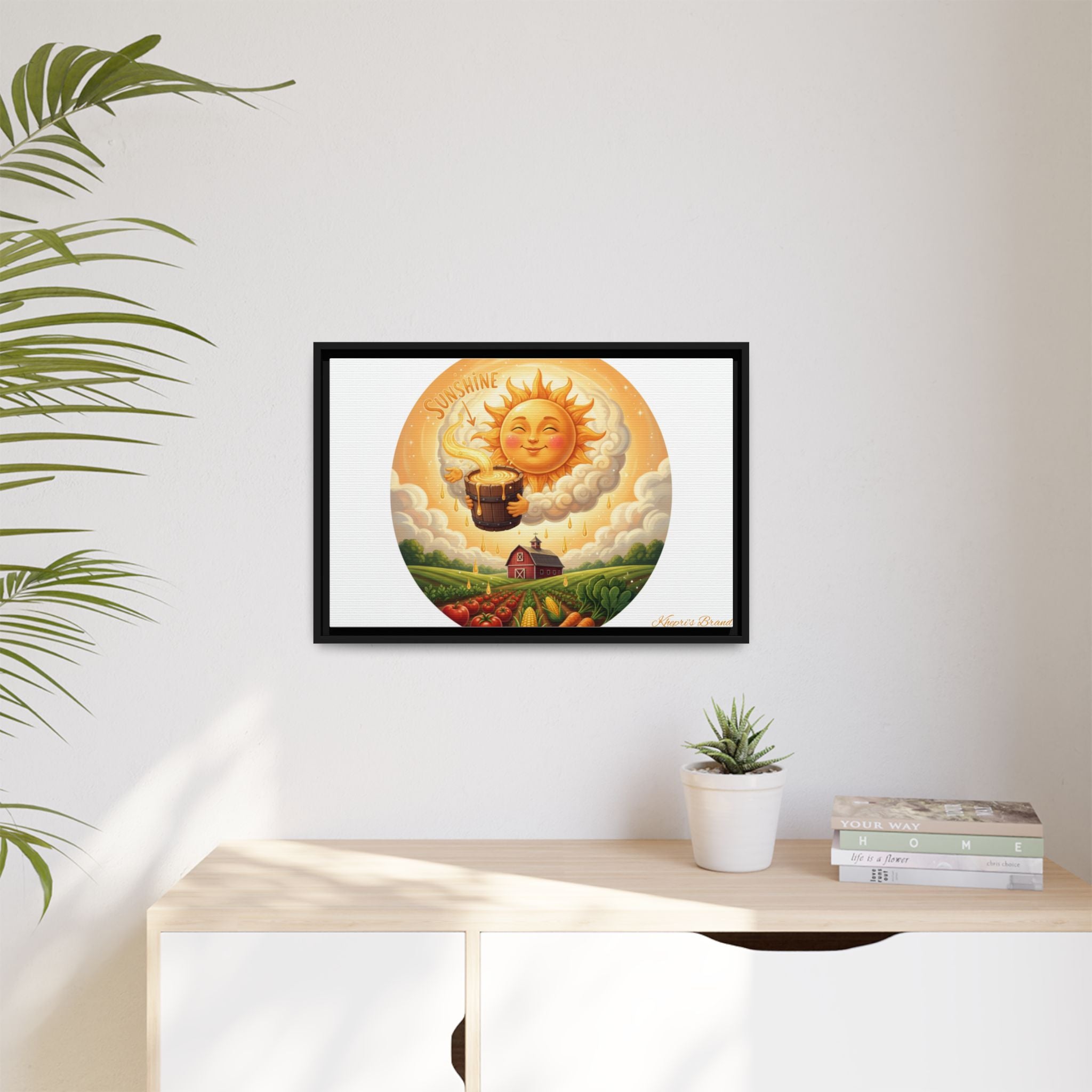 Sun Drip-Framed Matte Picture