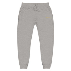 Cozy Unisex Fleece Sweatpants with Embroidery, Perfect for Lounging, Outdoor Activities, Gift for Him/Her, Personalized Relaxation Wear