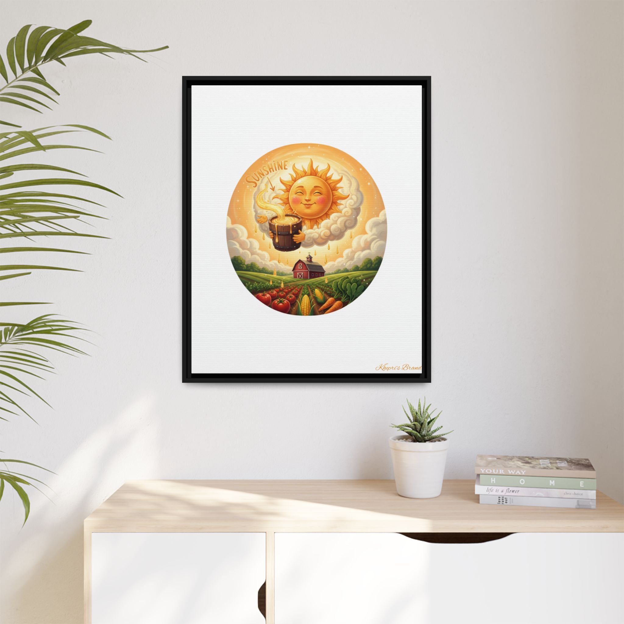 Sun Drip-Framed Matte Picture
