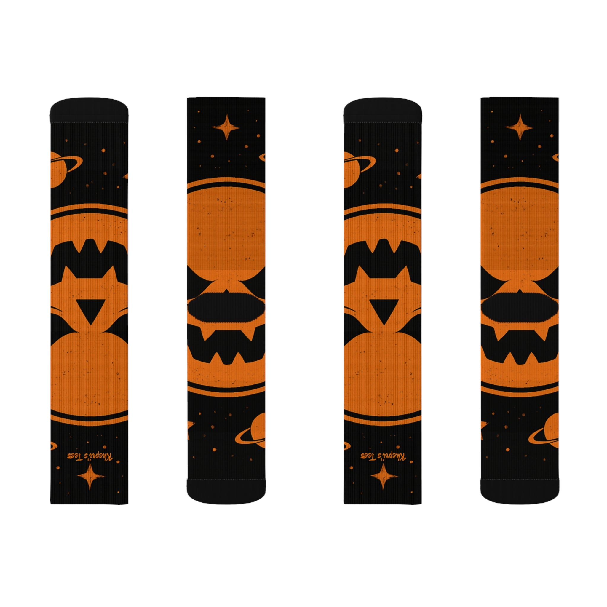 Halloween-Themed Sublimation Socks, Spooky Gift for Fall Festivals, Unique Autumn Accessories, Pumpkin Patterned Socks, Halloween [...]