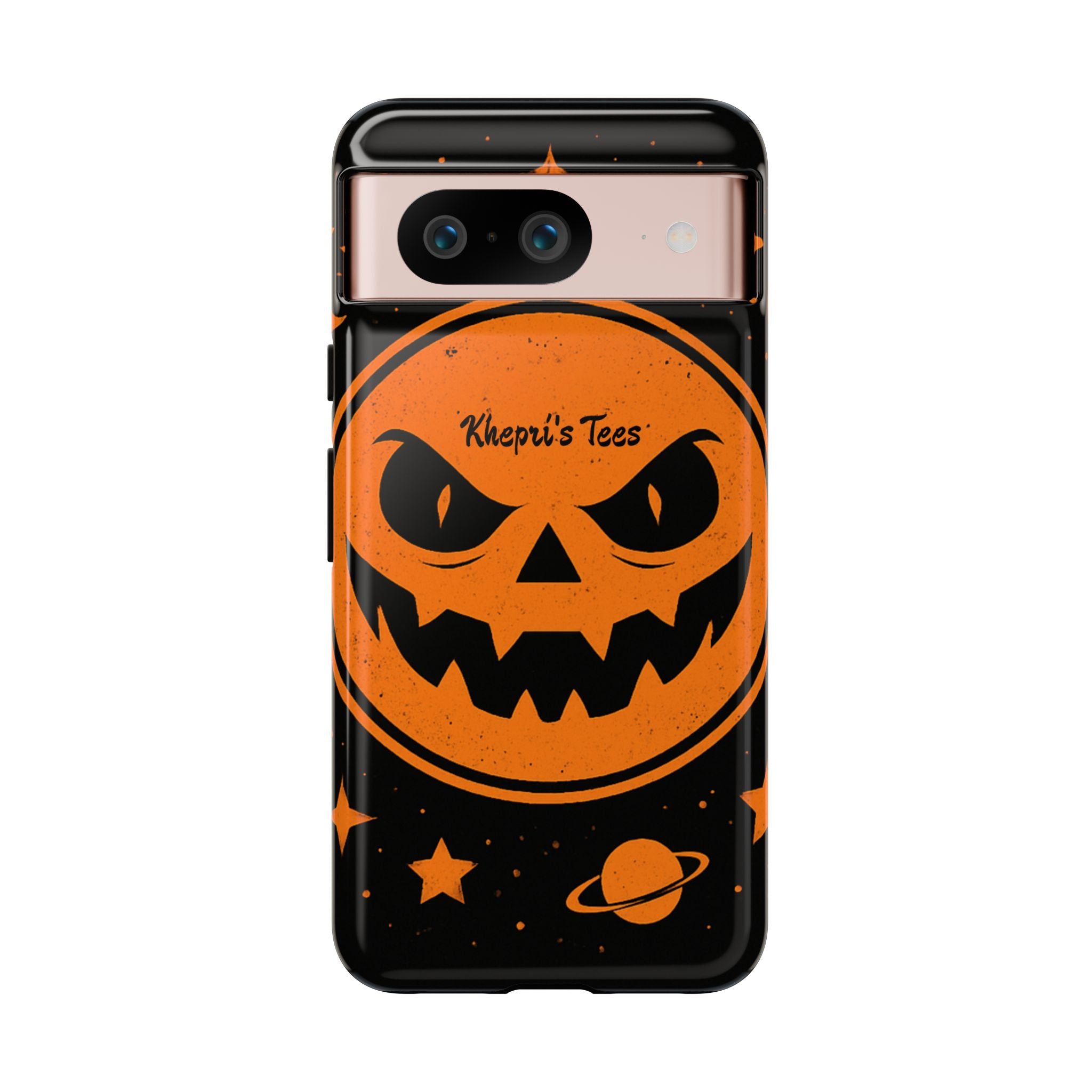 Halloween Monster Sun Phone Case, Spooky Cell Phone Cover, Tough Case for Halloween Lovers, Galaxy Print Phone Accessory, Kids & Adults Gift