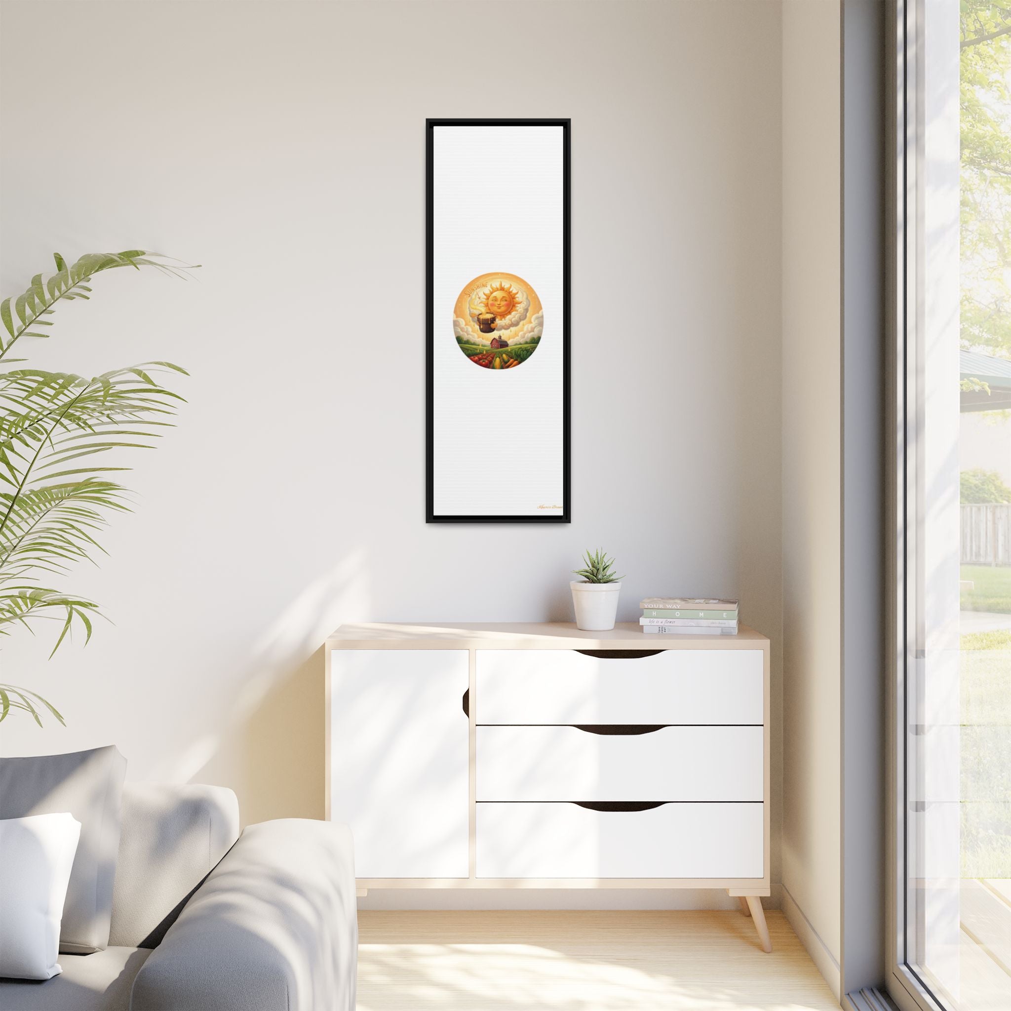 Sun Drip-Framed Matte Picture