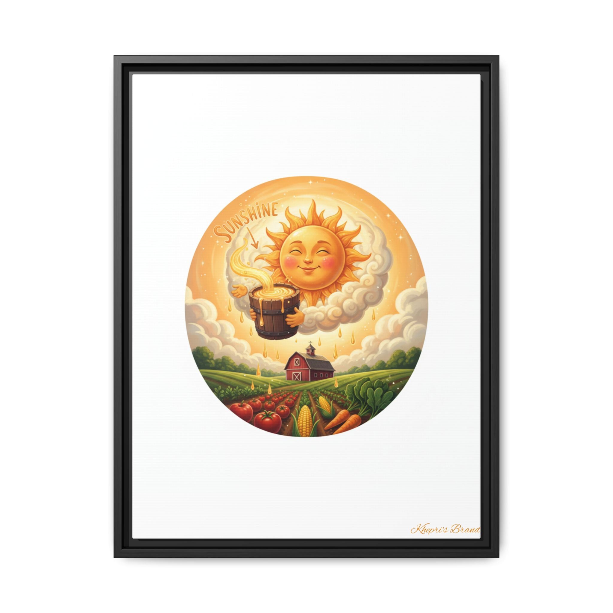 Sun Drip-Framed Matte Picture