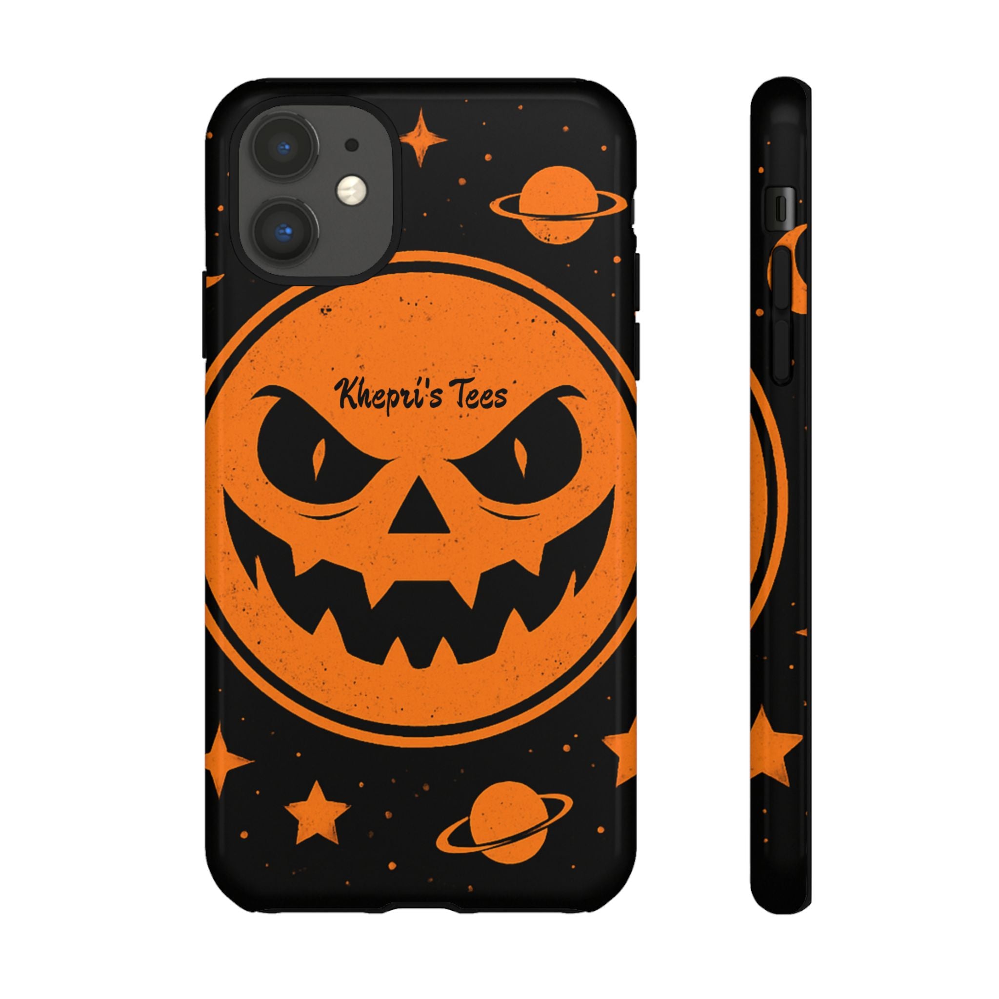 Halloween Monster Sun Phone Case, Spooky Cell Phone Cover, Tough Case for Halloween Lovers, Galaxy Print Phone Accessory, Kids & Adults Gift