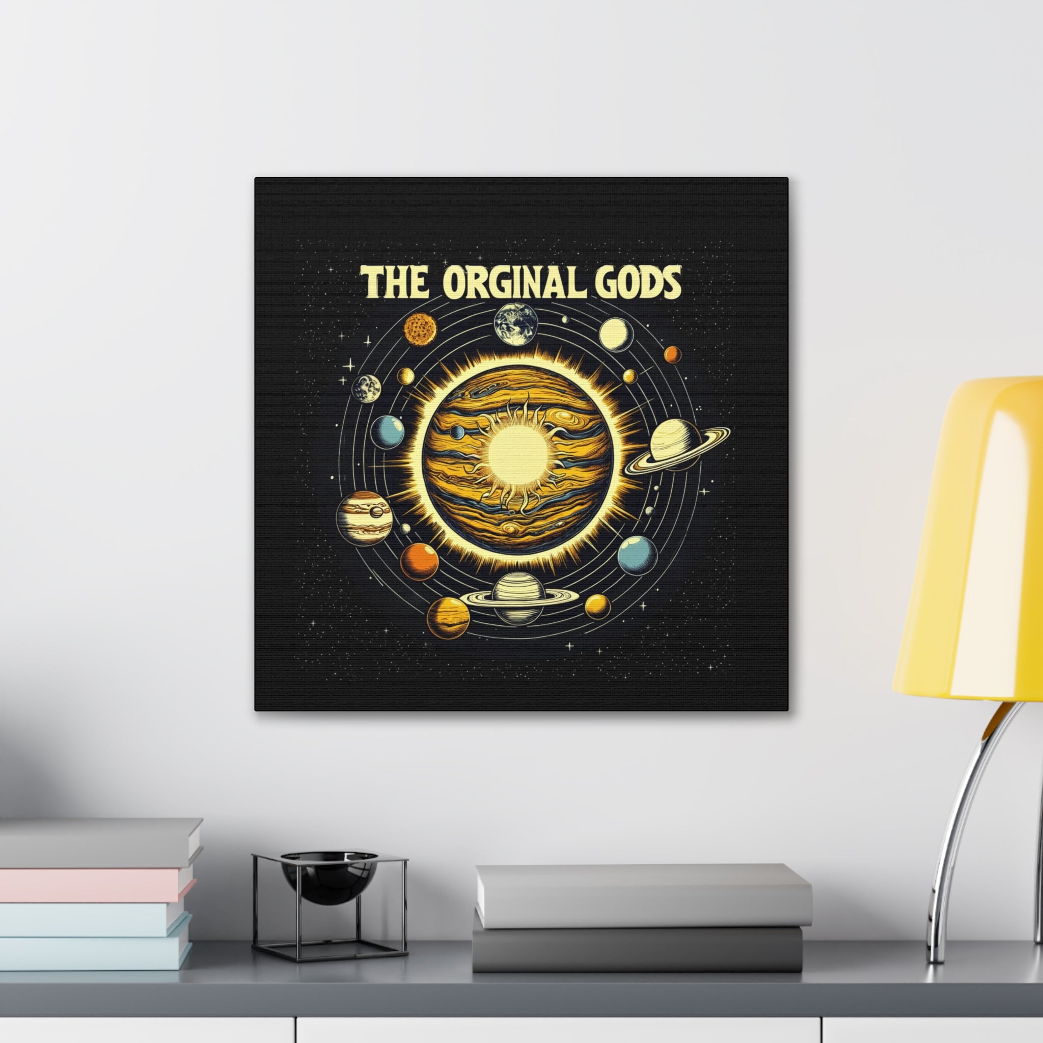 "The Original Gods" Canvas Wall Art — Classic Planetary Picture