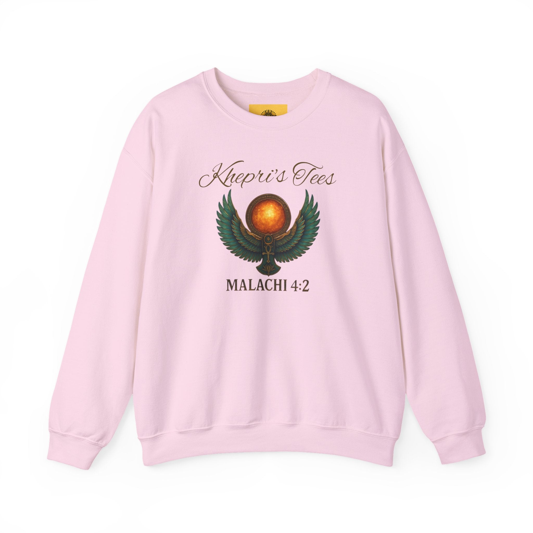 Malachi 4:2 Spiritual Wisdom Crewneck Sweatshirt - Cozy Gift for Faith Lovers, Inspirational Apparel, Versatile Layering, Unique Christian Design