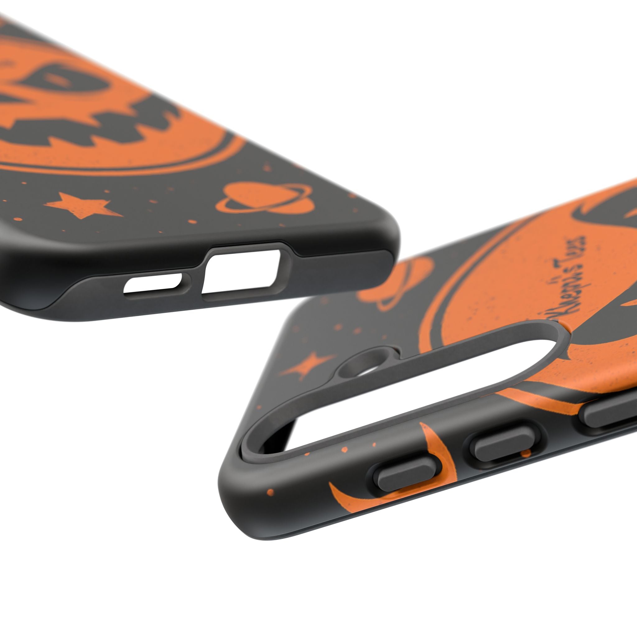 Halloween Monster Sun Phone Case, Spooky Cell Phone Cover, Tough Case for Halloween Lovers, Galaxy Print Phone Accessory, Kids & Adults Gift