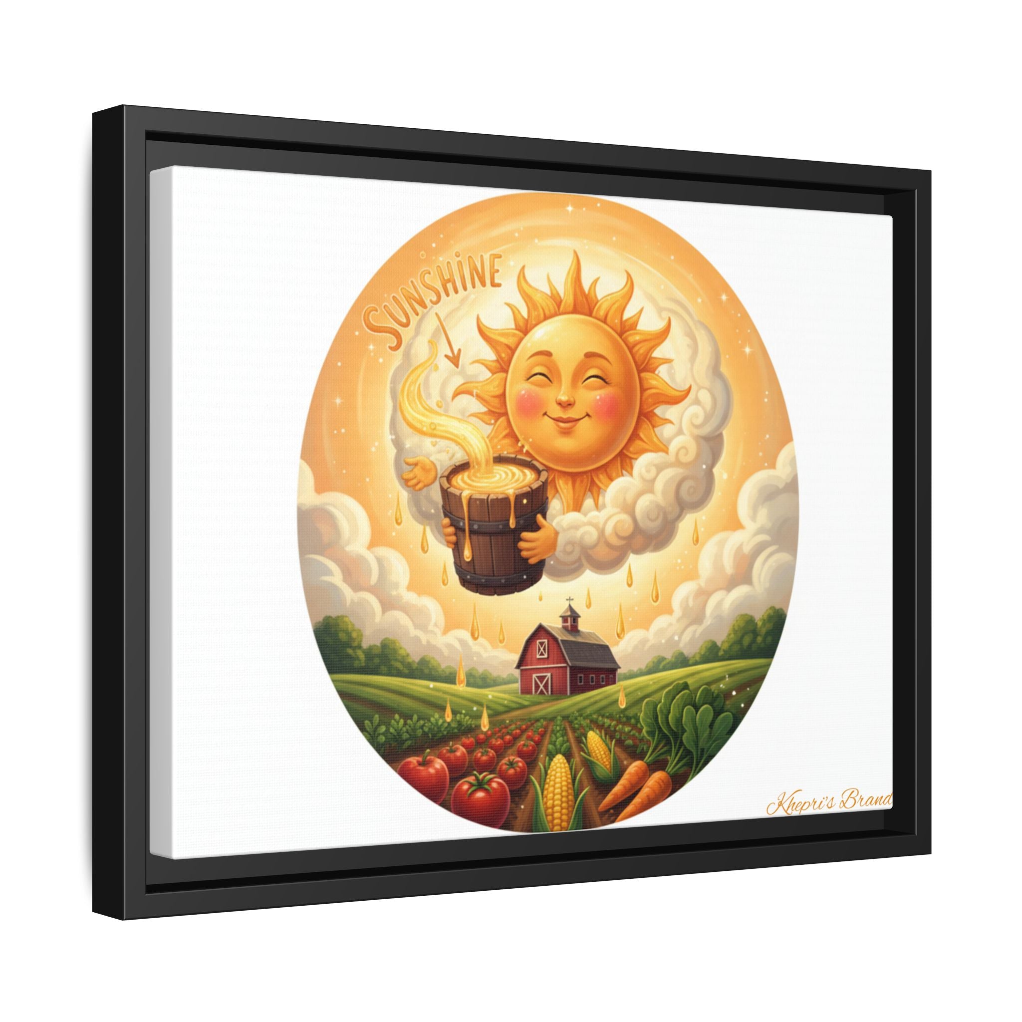Sun Drip-Framed Matte Picture