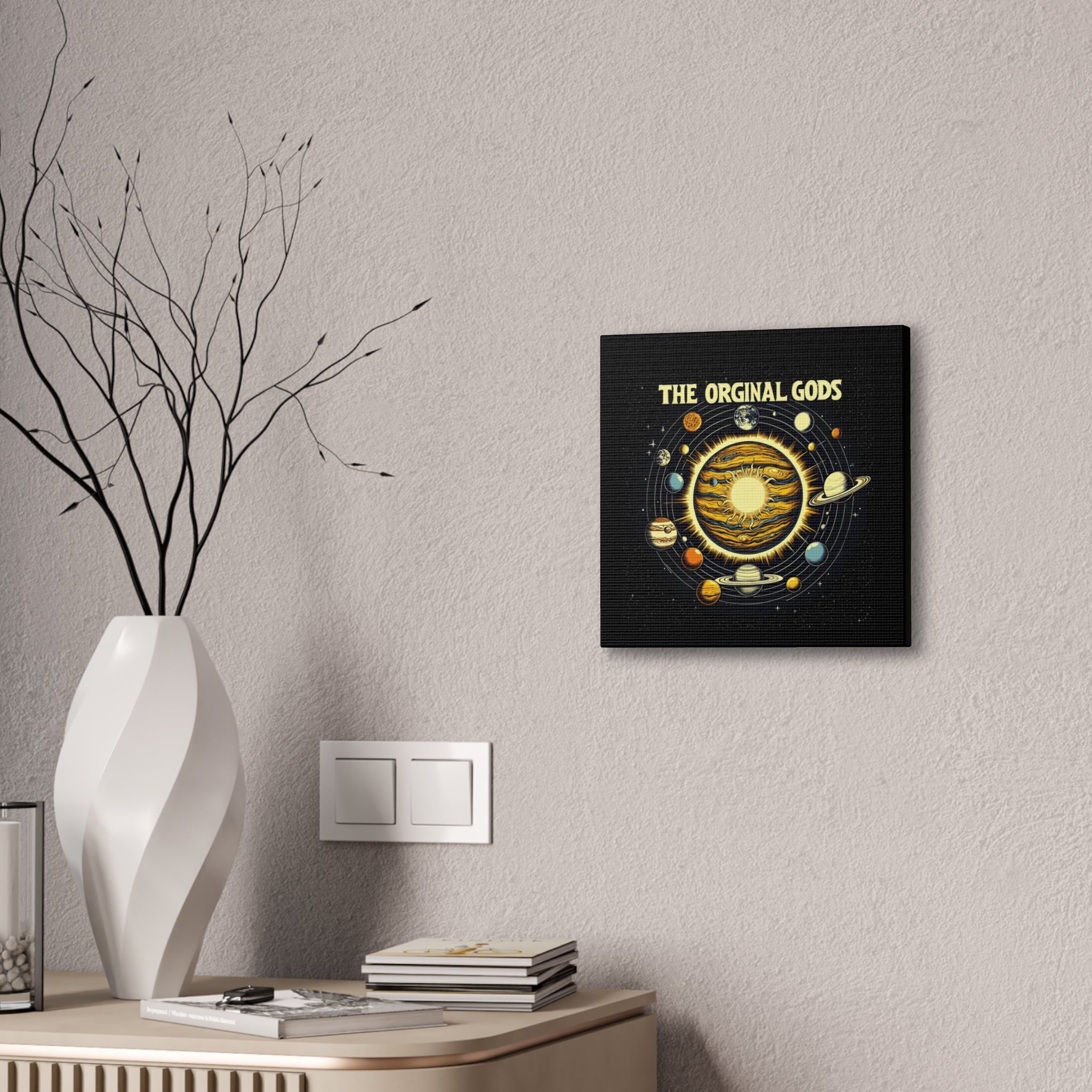 "The Original Gods" Canvas Wall Art — Classic Planetary Picture